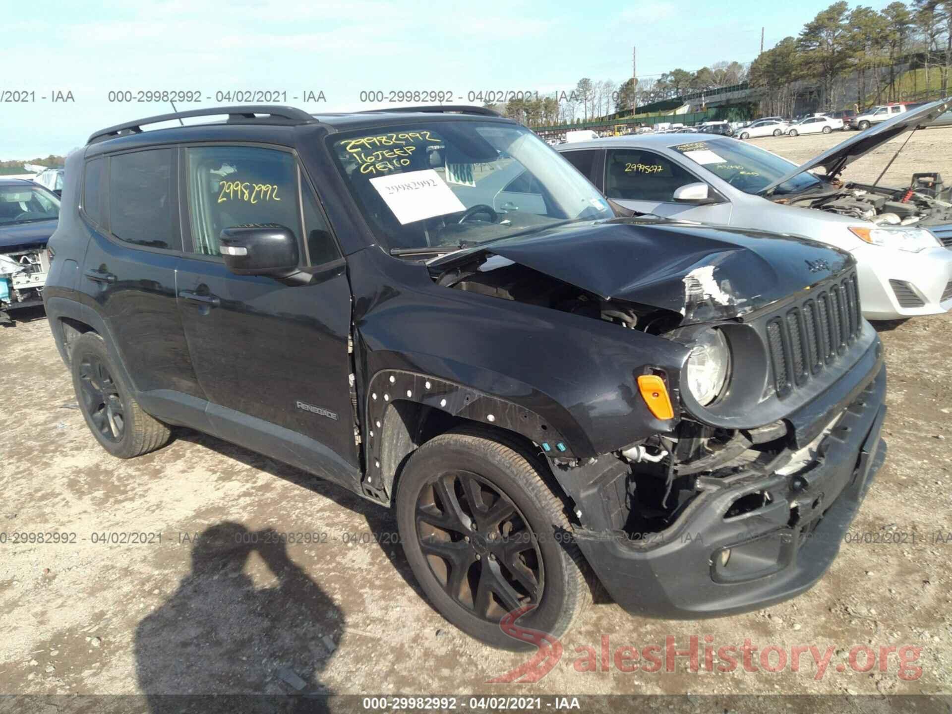 ZACCJBBT3GPC88582 2016 JEEP RENEGADE