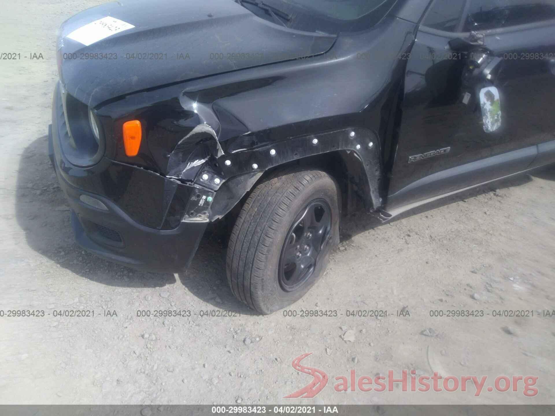 ZACCJBAW4GPC66070 2016 JEEP RENEGADE