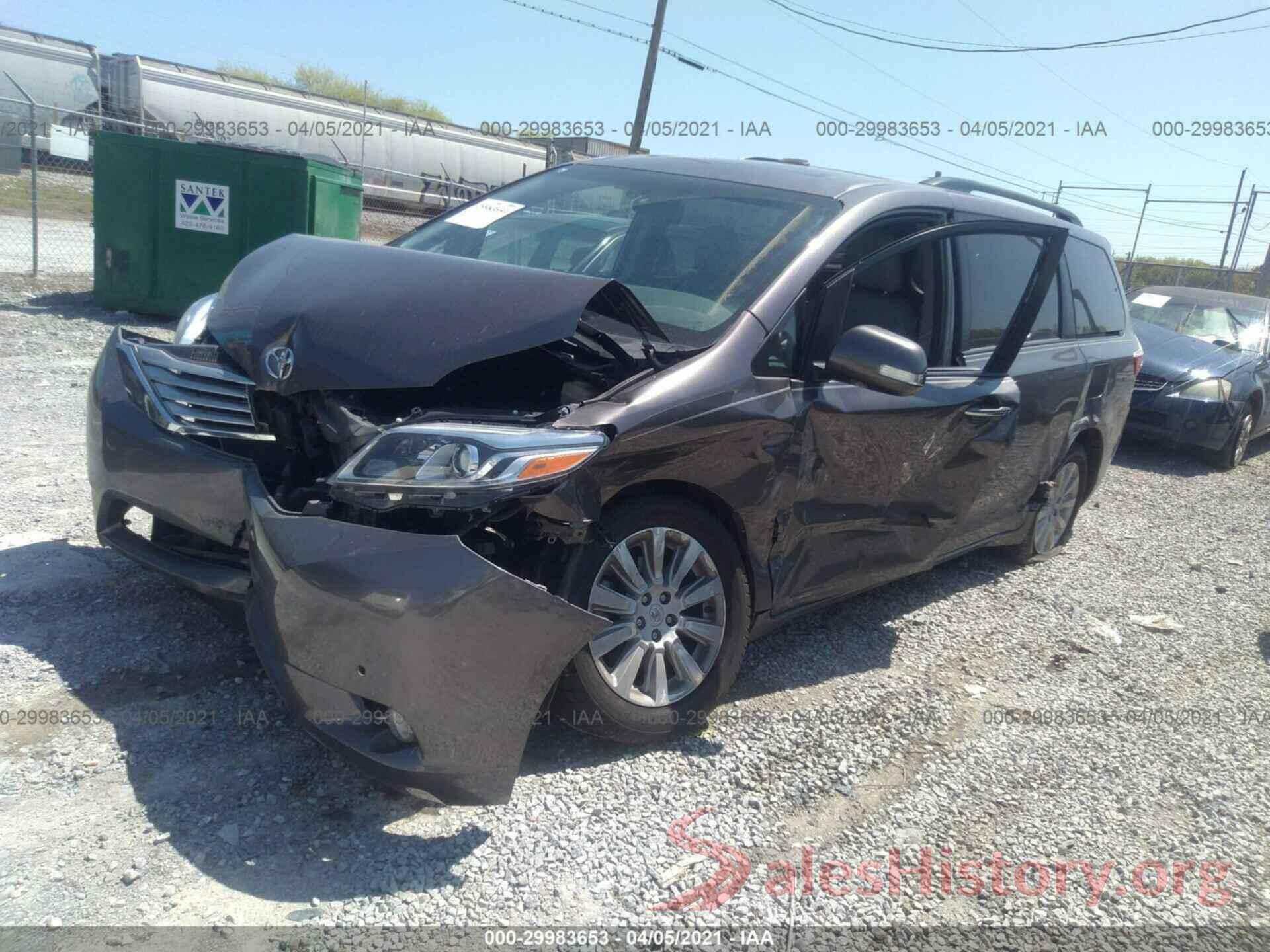 5TDYK3DC2GS742815 2016 TOYOTA SIENNA