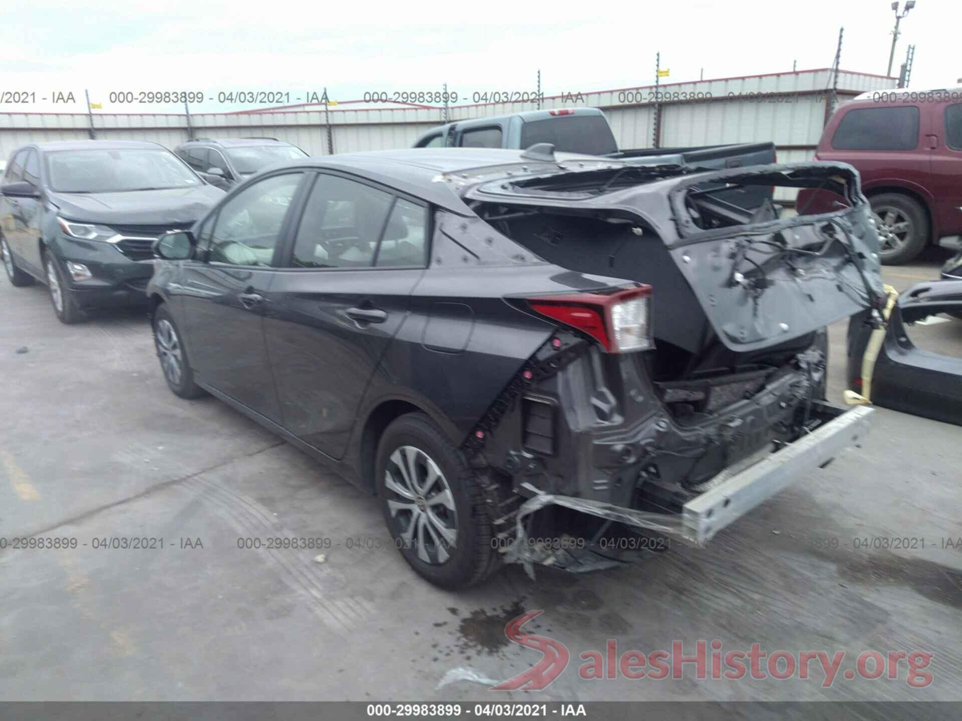 JTDL9RFU4L3022264 2020 TOYOTA PRIUS