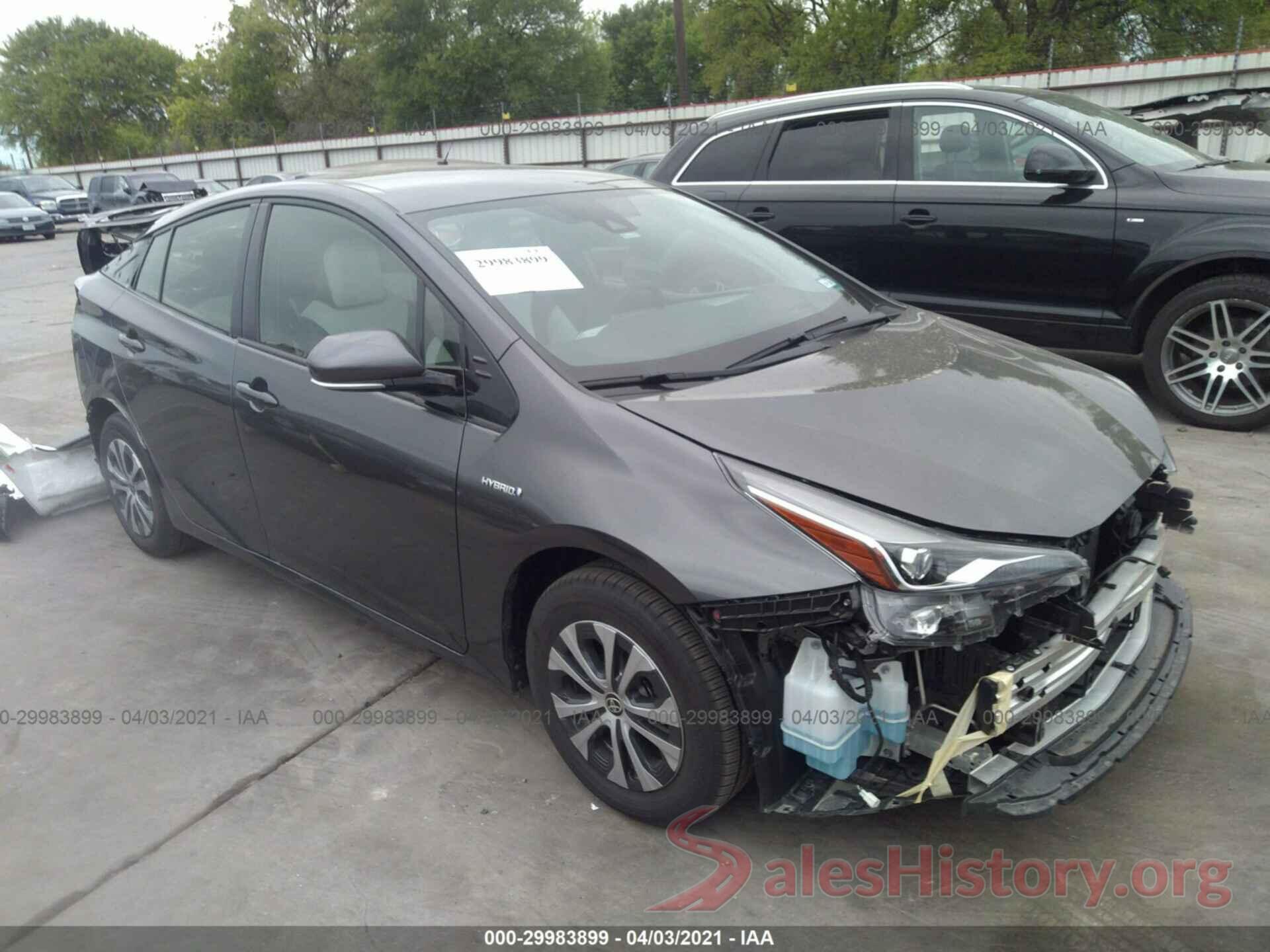 JTDL9RFU4L3022264 2020 TOYOTA PRIUS