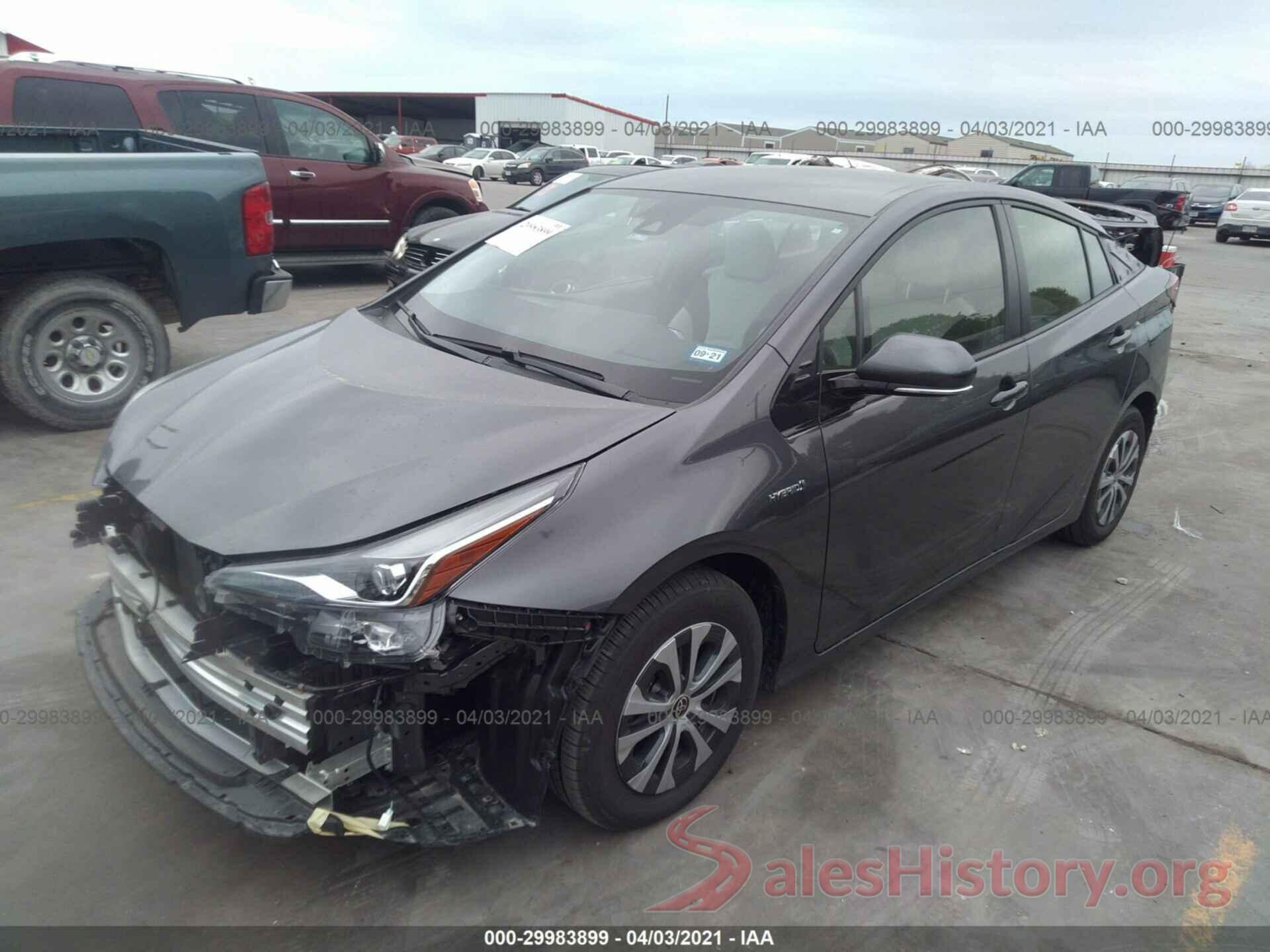 JTDL9RFU4L3022264 2020 TOYOTA PRIUS