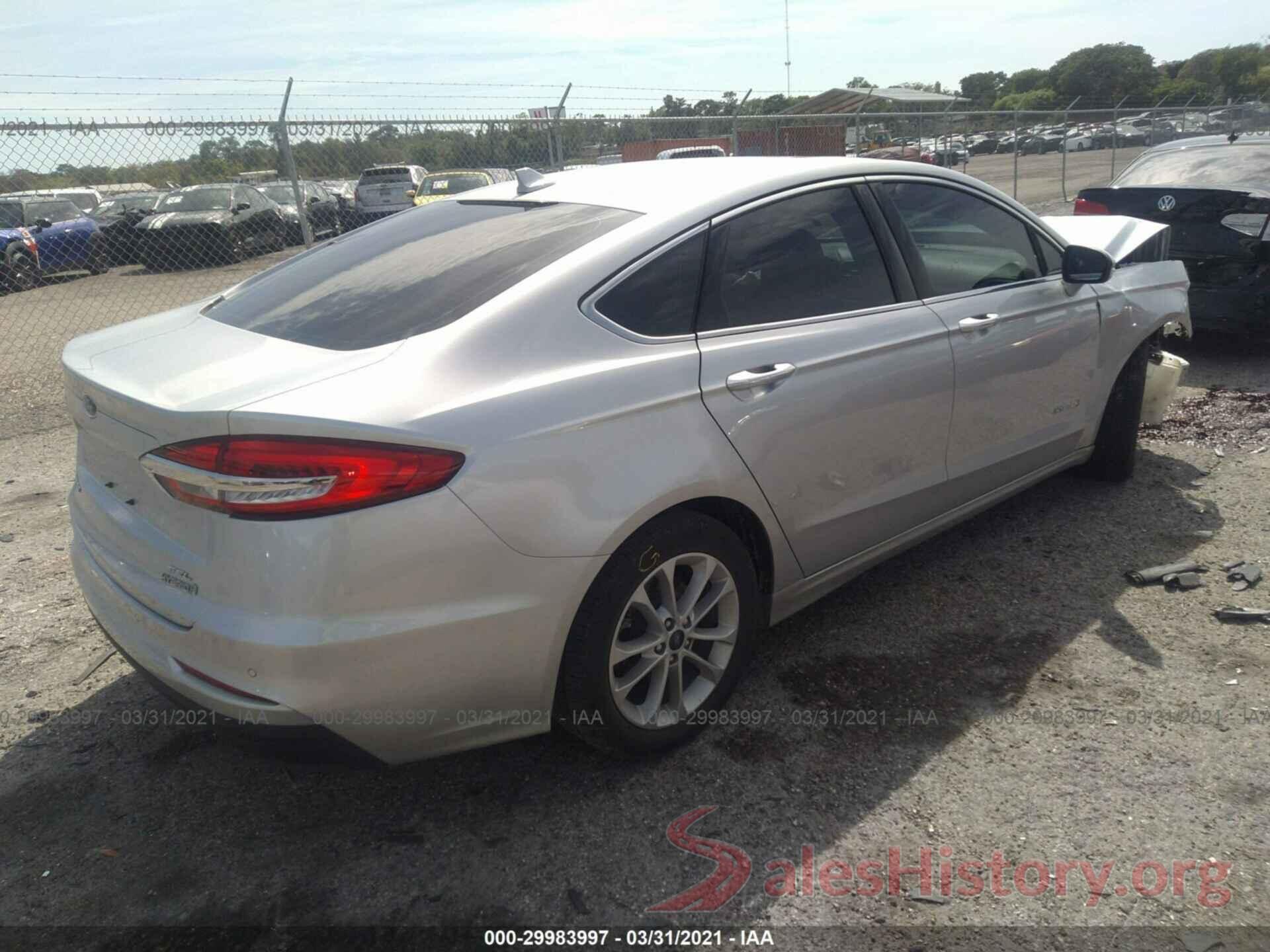 3FA6P0MU3KR140975 2019 FORD FUSION HYBRID