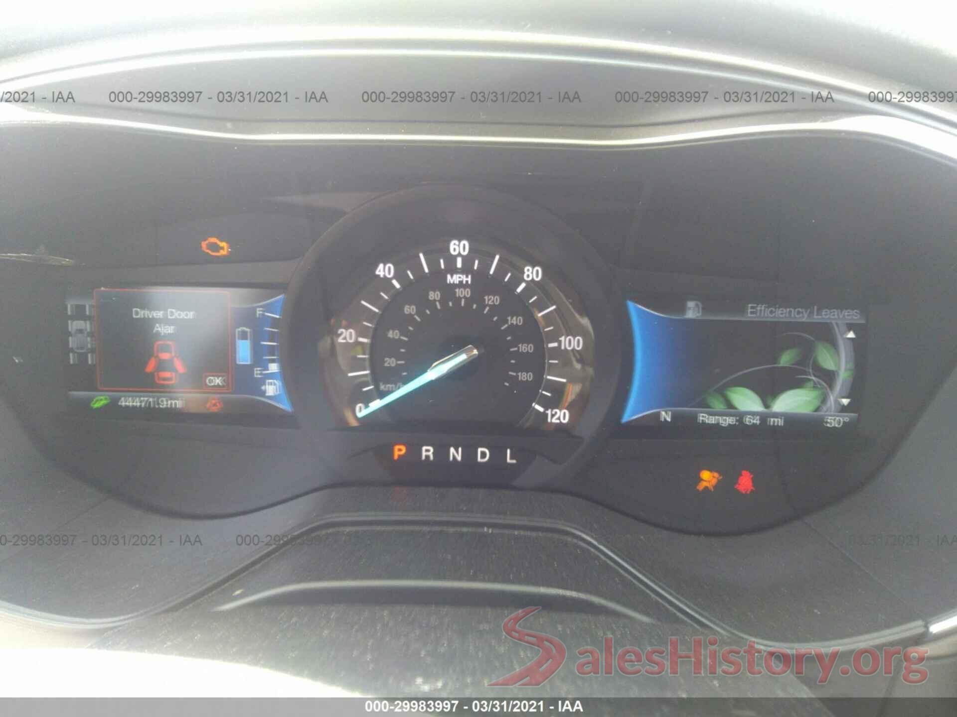 3FA6P0MU3KR140975 2019 FORD FUSION HYBRID