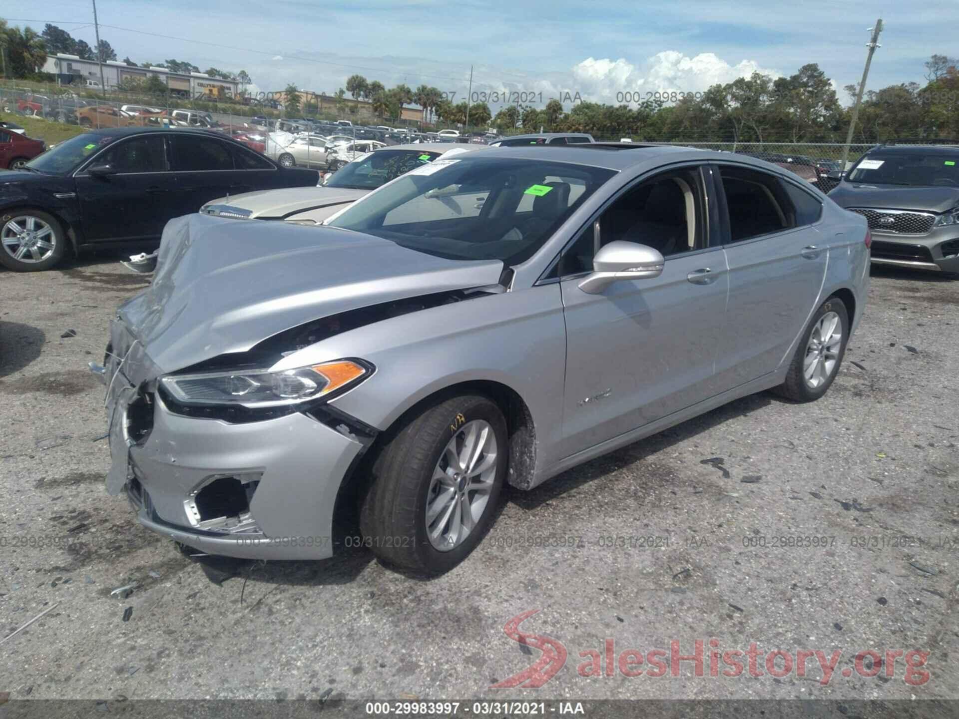 3FA6P0MU3KR140975 2019 FORD FUSION HYBRID