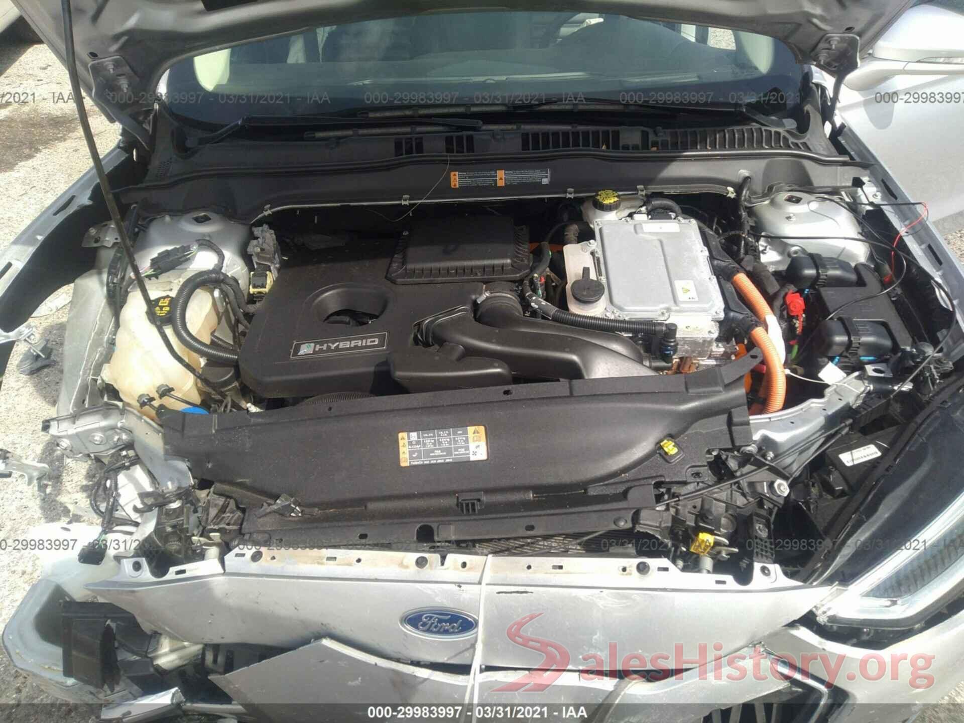 3FA6P0MU3KR140975 2019 FORD FUSION HYBRID