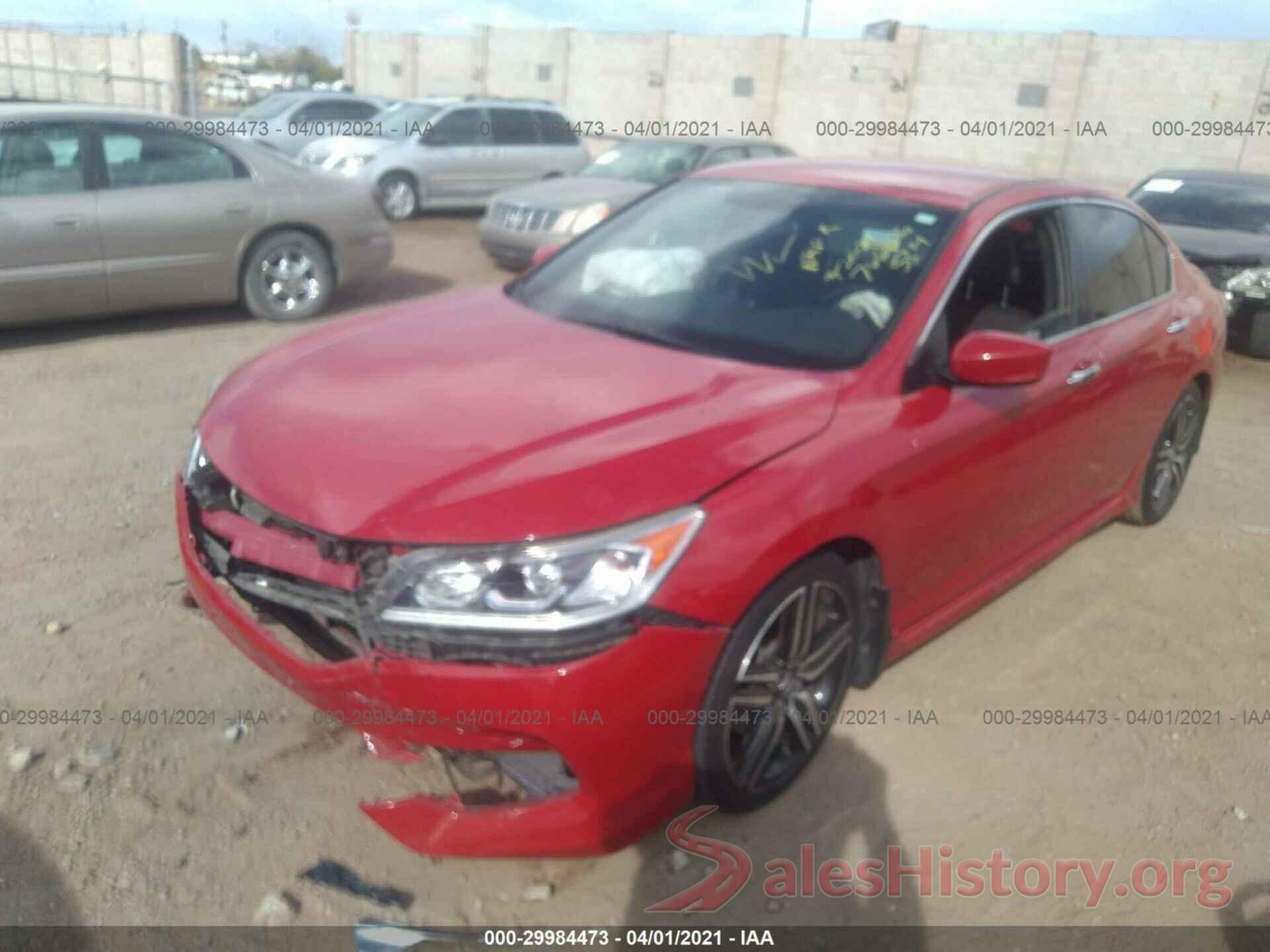 1HGCR2F5XGA219121 2016 HONDA ACCORD SEDAN