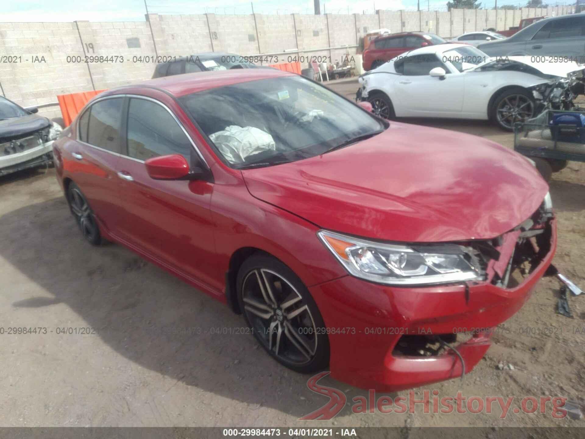 1HGCR2F5XGA219121 2016 HONDA ACCORD SEDAN