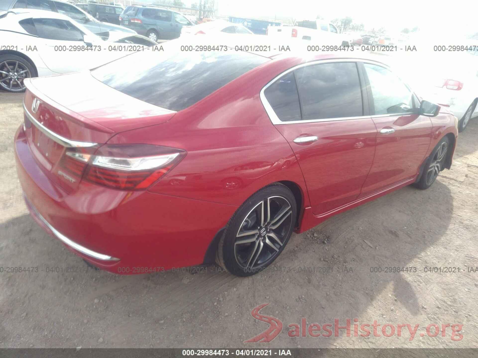 1HGCR2F5XGA219121 2016 HONDA ACCORD SEDAN