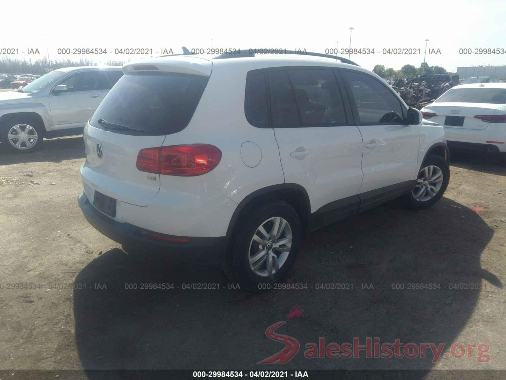 WVGAV7AX0HK017435 2017 VOLKSWAGEN TIGUAN