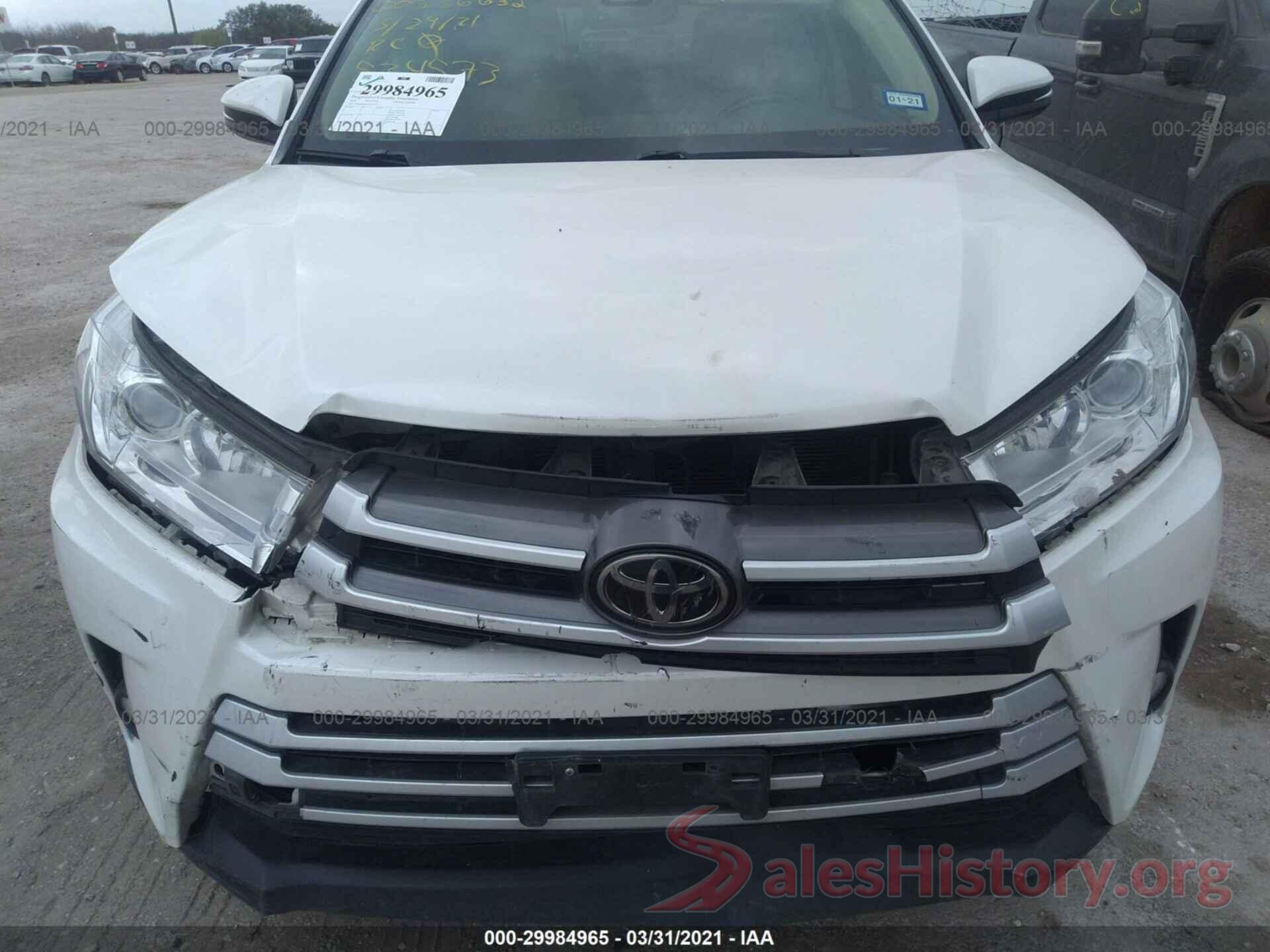 5TDKZRFHXJS534573 2018 TOYOTA HIGHLANDER