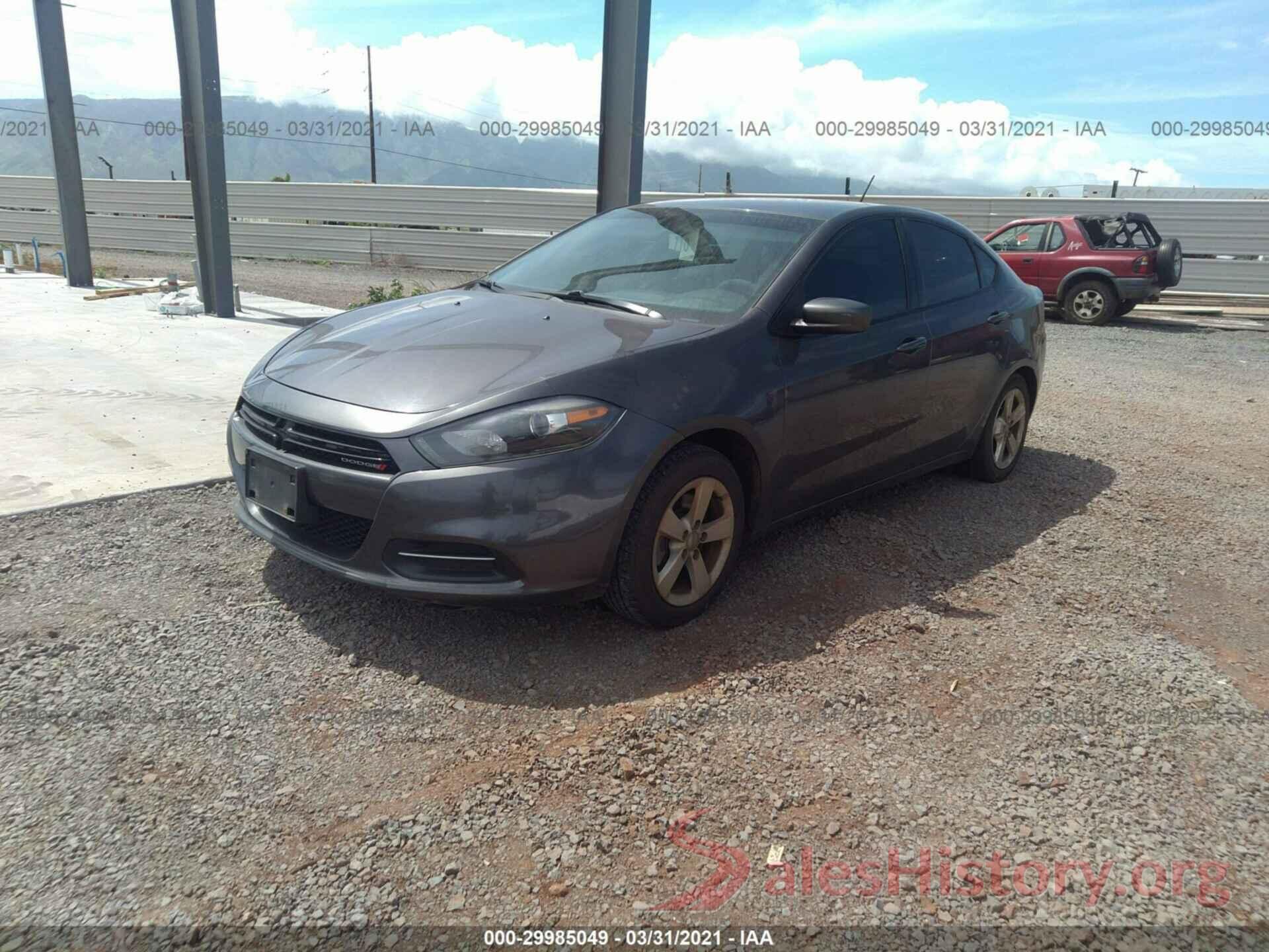 1C3CDFBB3GD680129 2016 DODGE DART