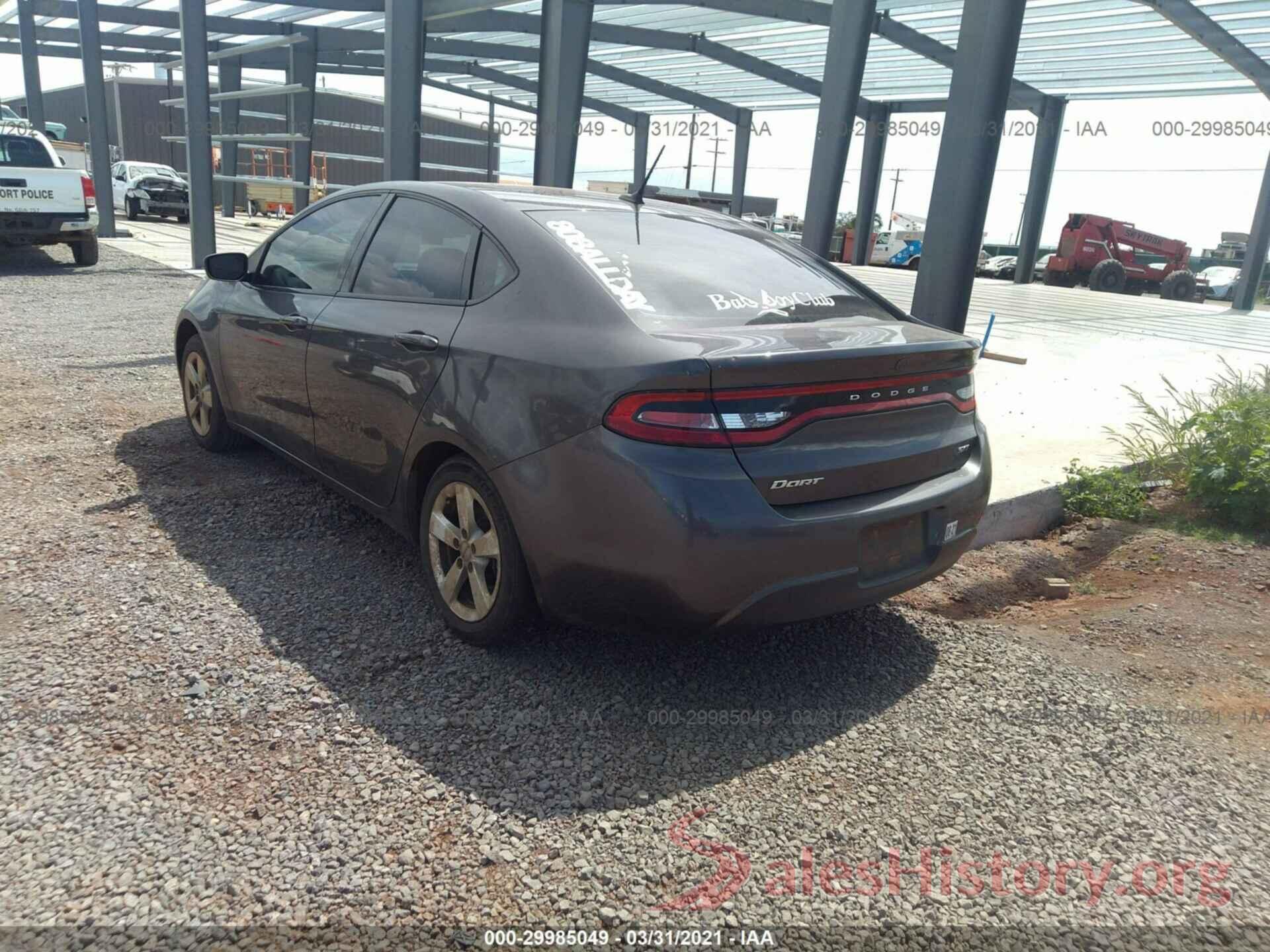 1C3CDFBB3GD680129 2016 DODGE DART