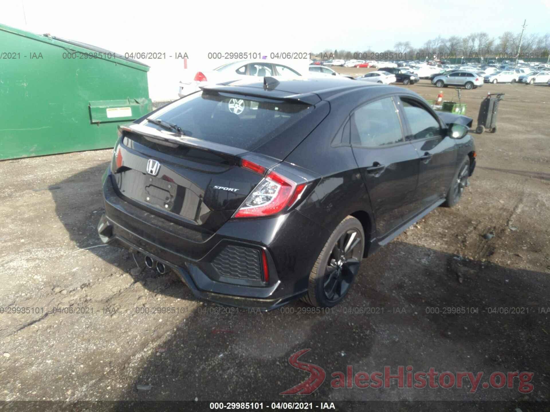 SHHFK7H42HU227707 2017 HONDA CIVIC HATCHBACK