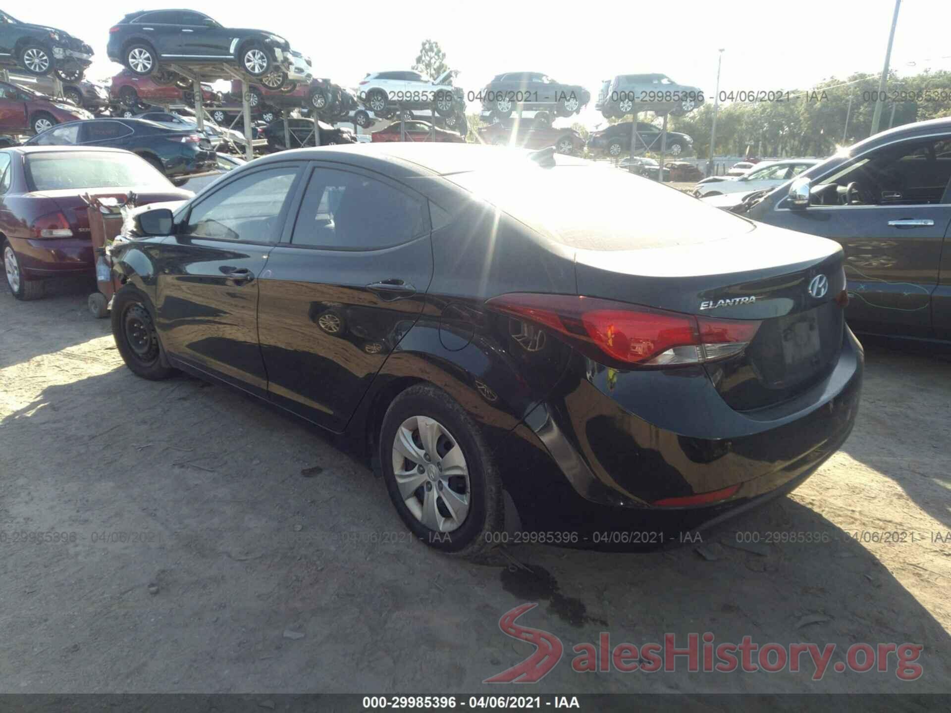 5NPDH4AEXGH743287 2016 HYUNDAI ELANTRA