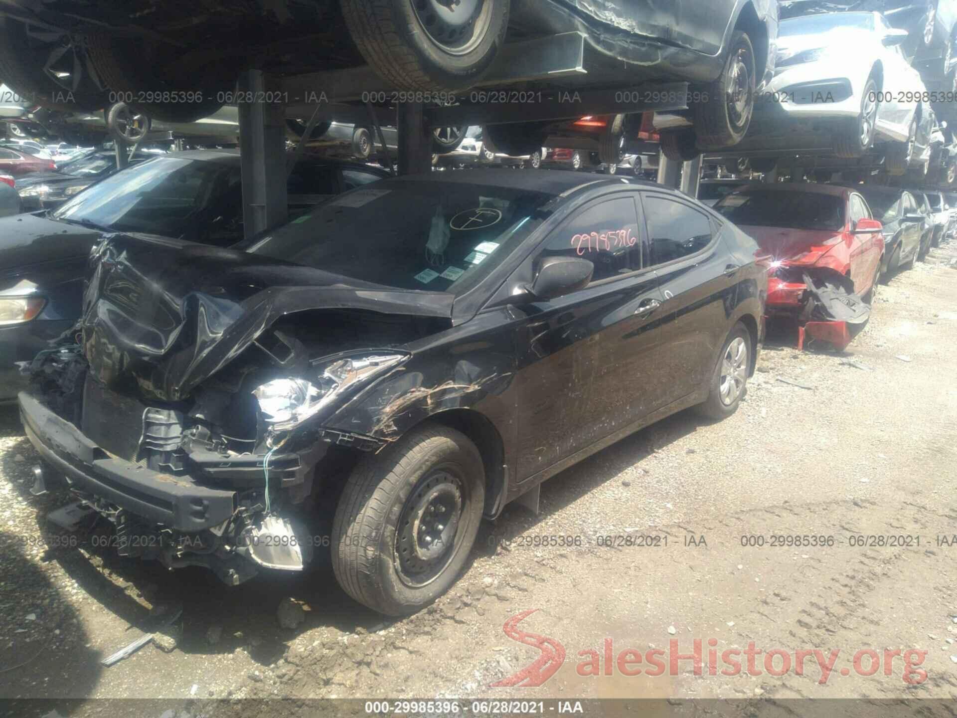 5NPDH4AEXGH743287 2016 HYUNDAI ELANTRA