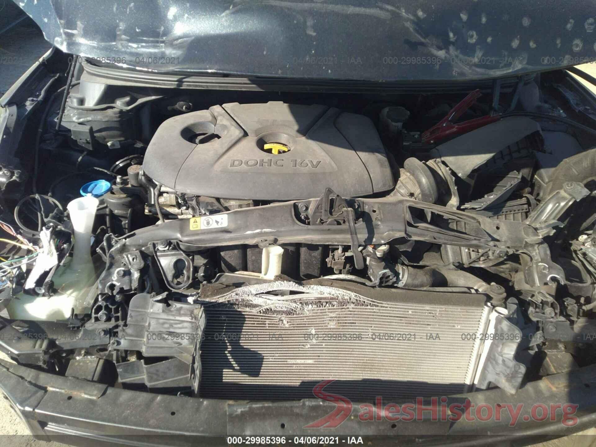 5NPDH4AEXGH743287 2016 HYUNDAI ELANTRA