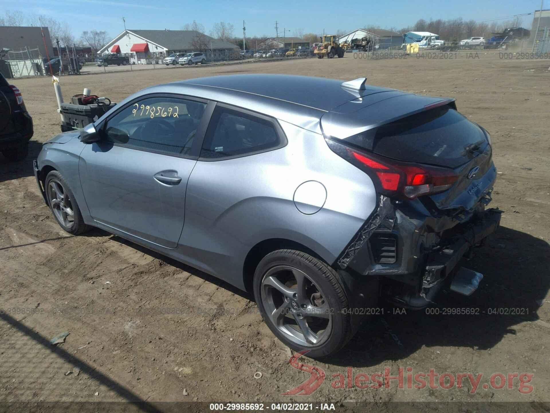 KMHTG6AFXKU003333 2019 HYUNDAI VELOSTER