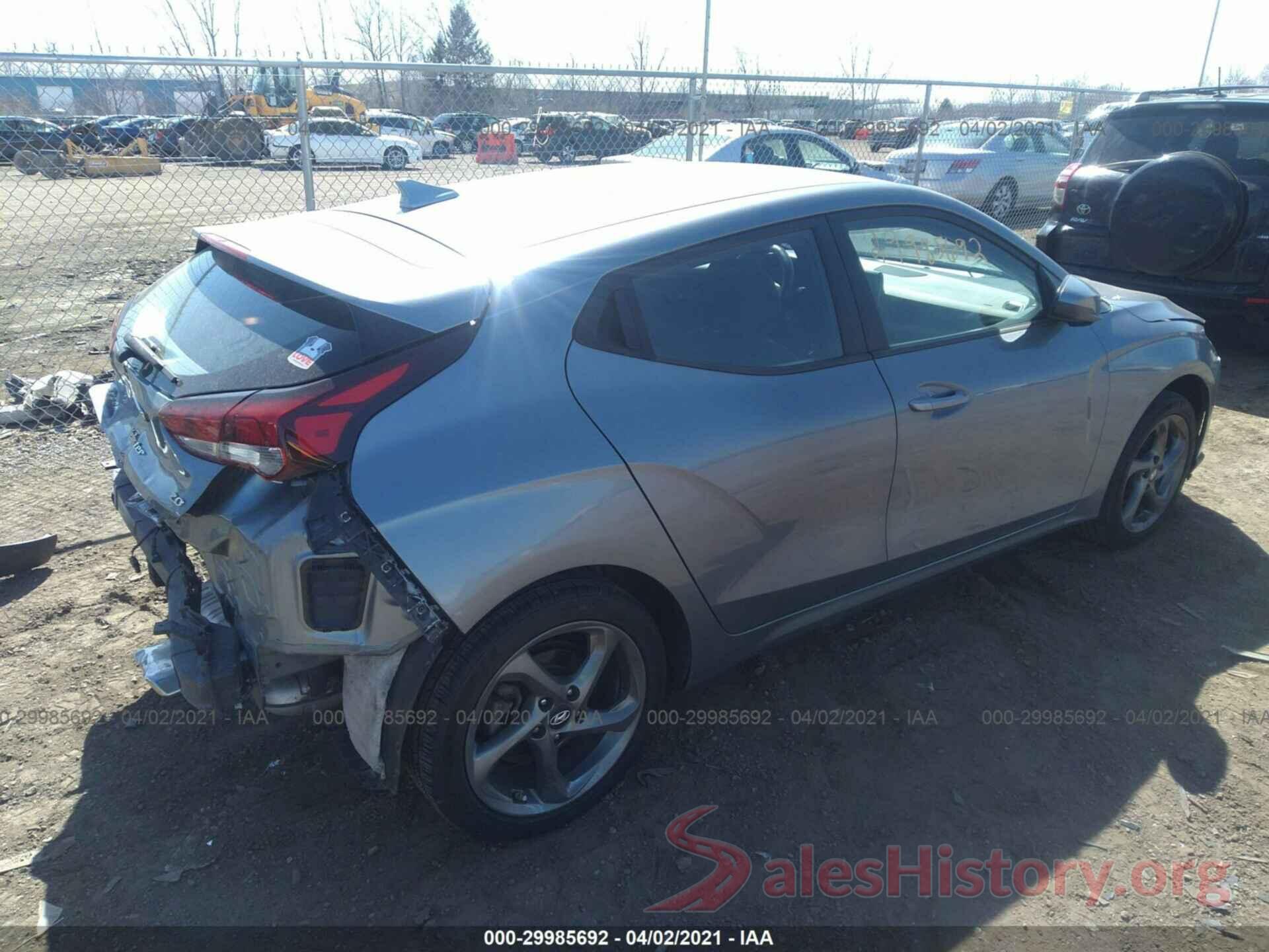 KMHTG6AFXKU003333 2019 HYUNDAI VELOSTER