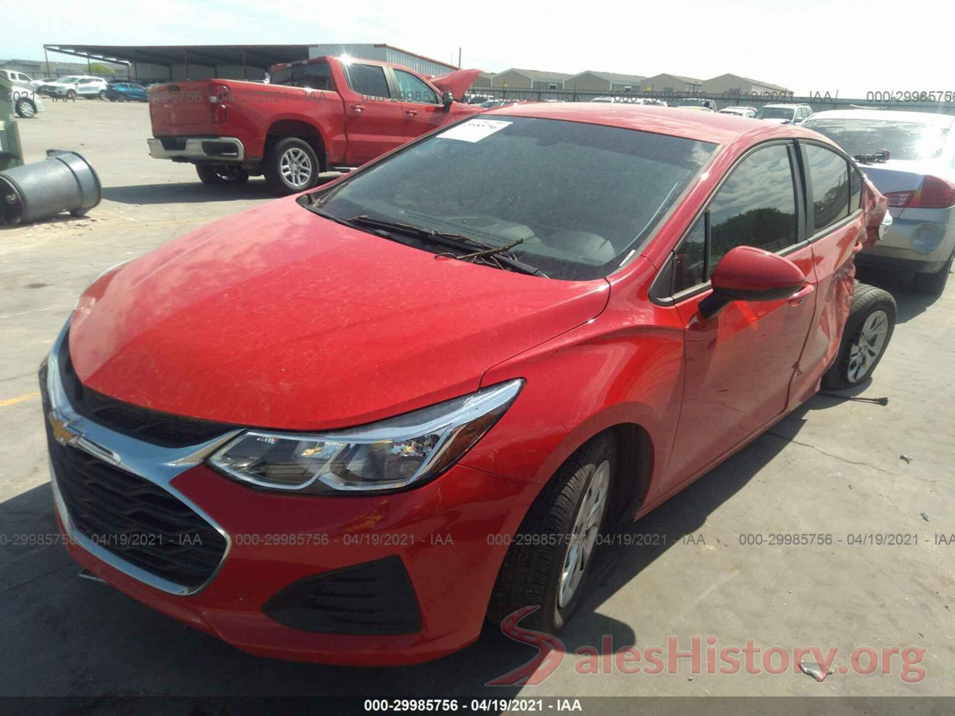 1G1BJ5SM9K7103262 2019 CHEVROLET CRUZE