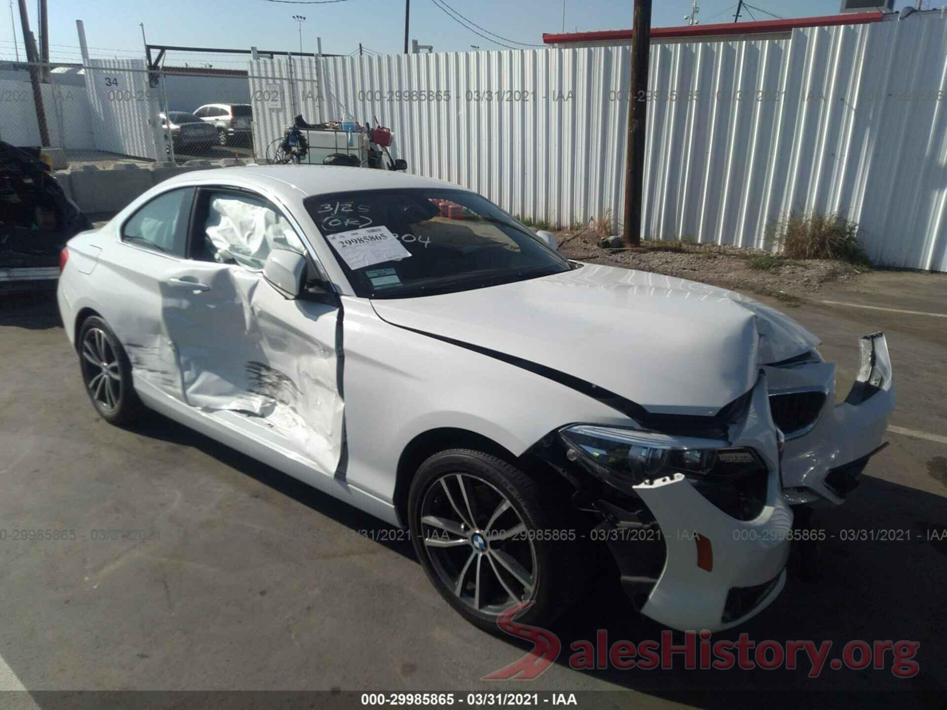 WBA2J1C54JVD09686 2018 BMW 2 SERIES