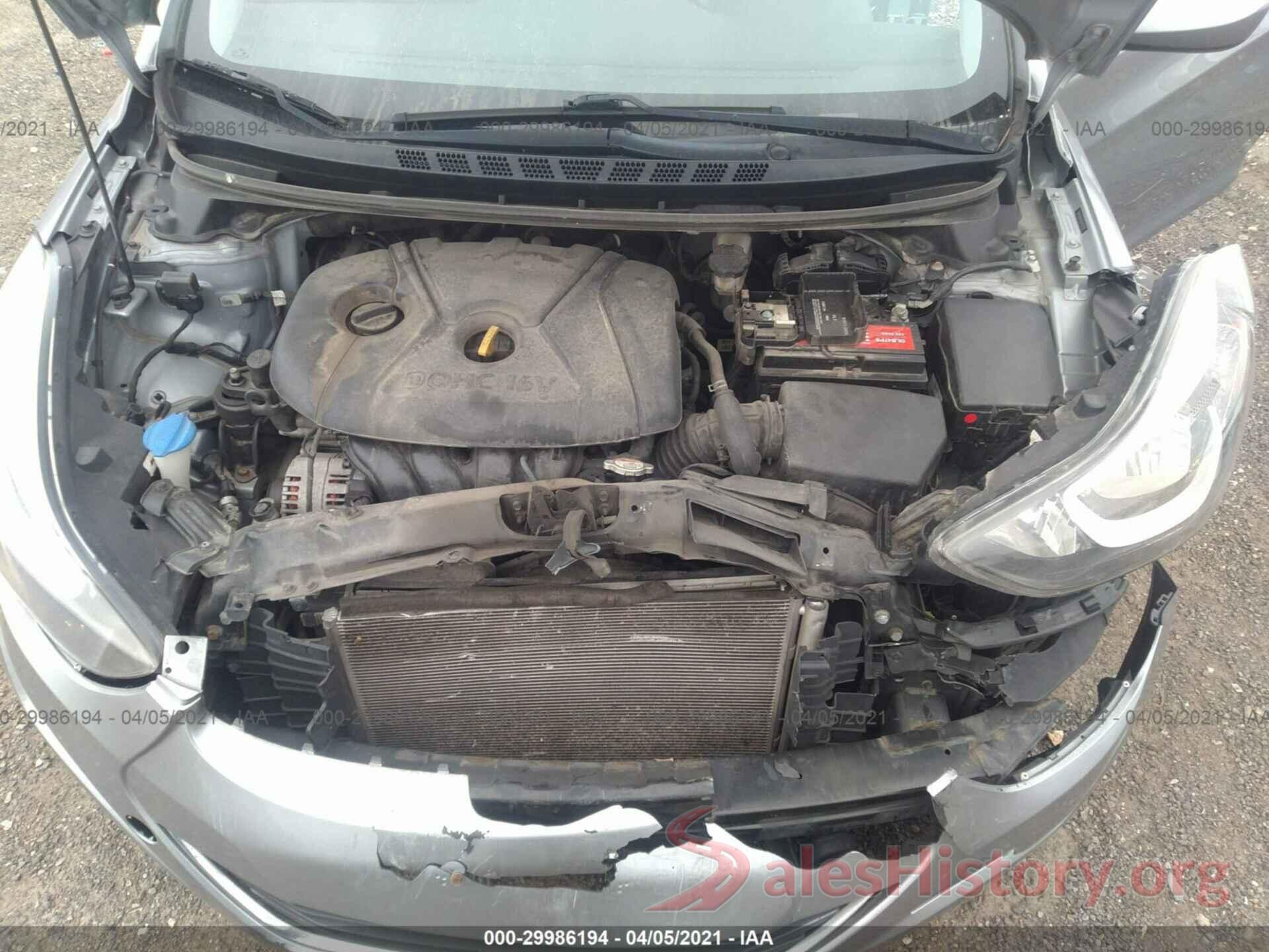 5NPDH4AE5GH703750 2016 HYUNDAI ELANTRA