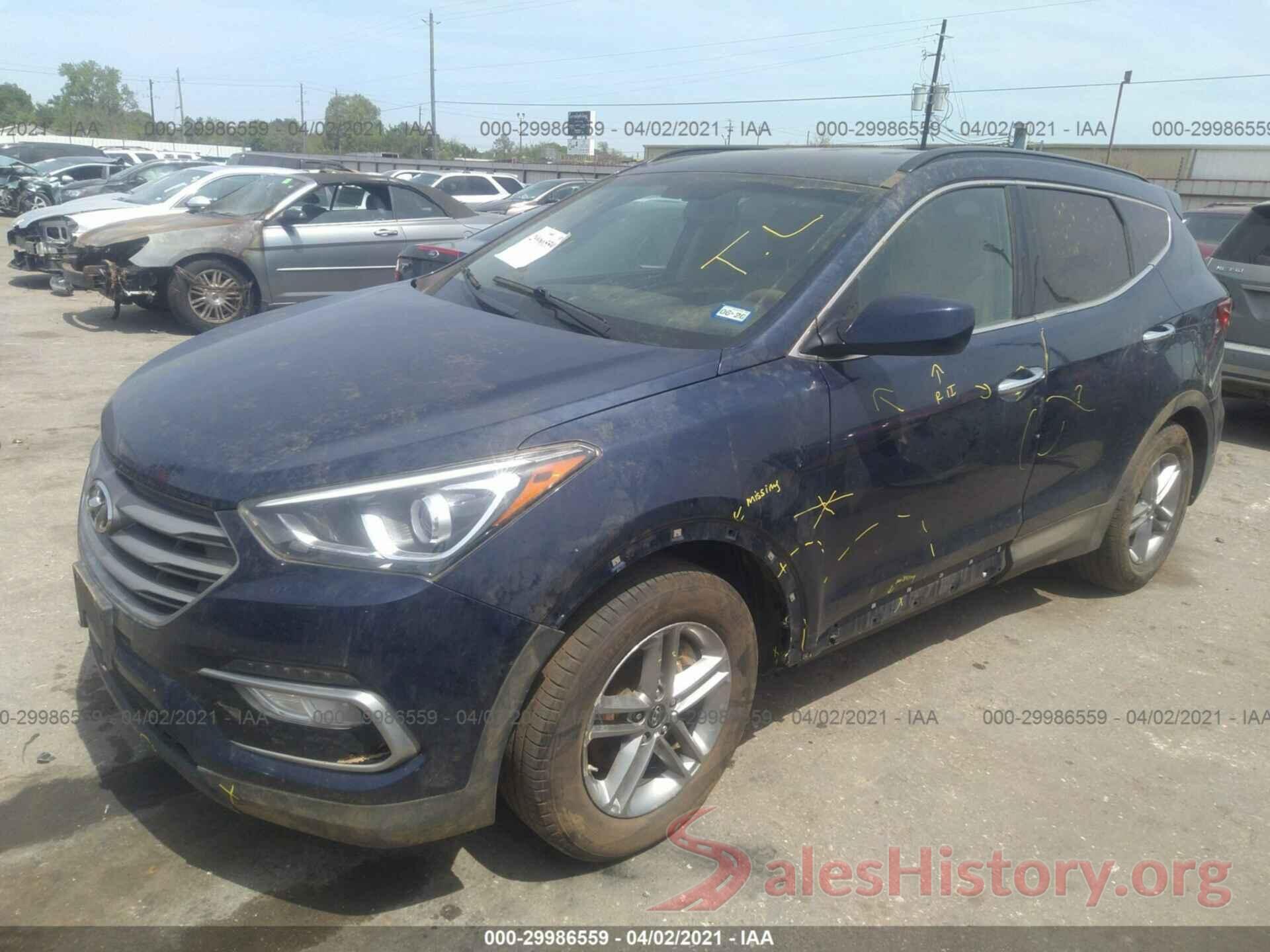 5XYZU3LB6HG494977 2017 HYUNDAI SANTA FE SPORT