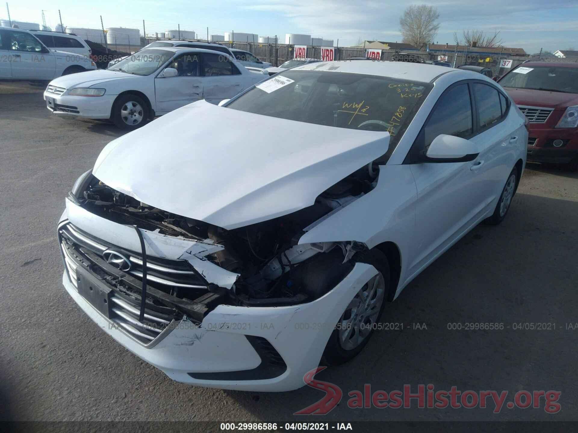 5NPD74LF8HH196045 2017 HYUNDAI ELANTRA