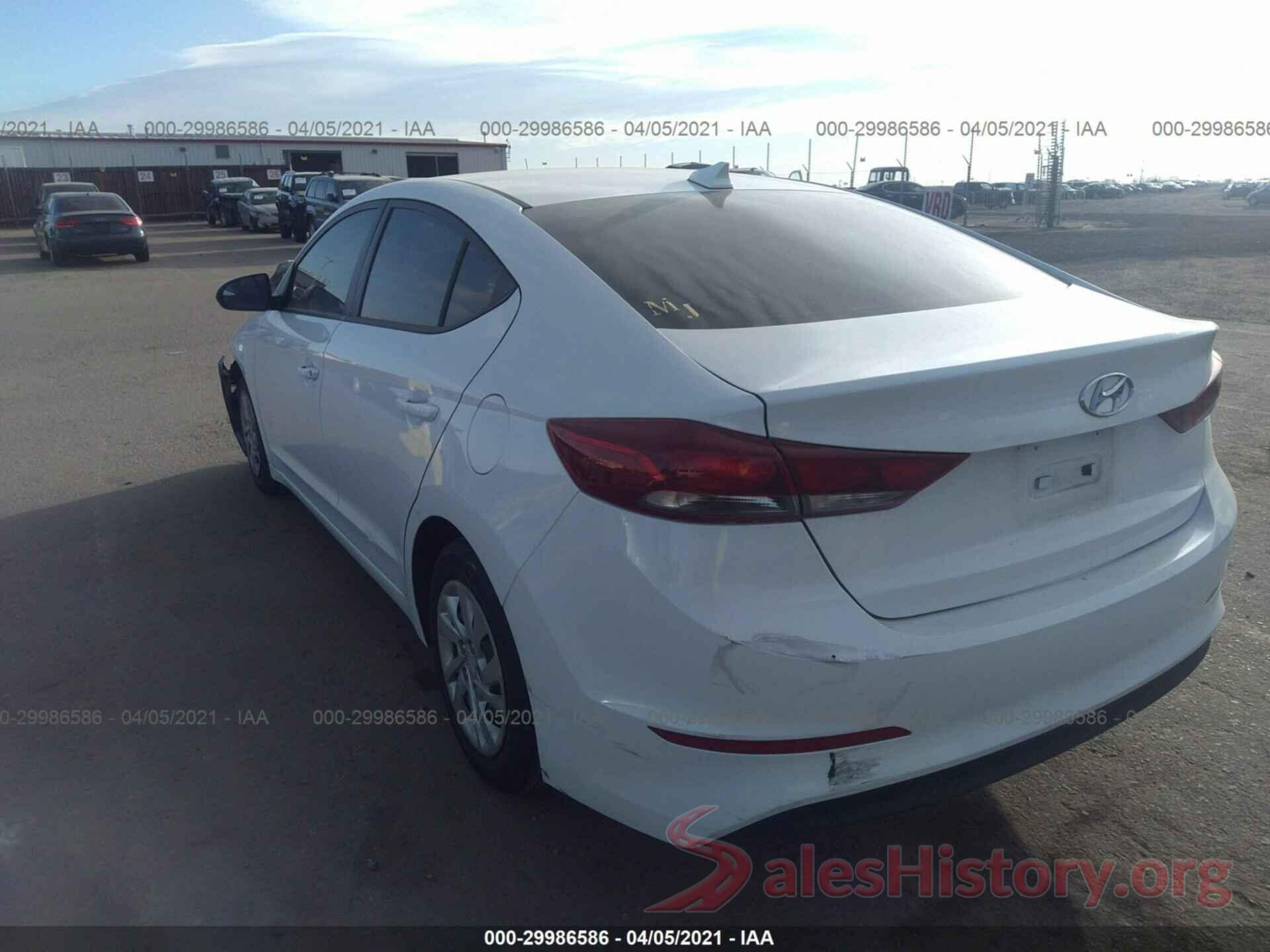 5NPD74LF8HH196045 2017 HYUNDAI ELANTRA