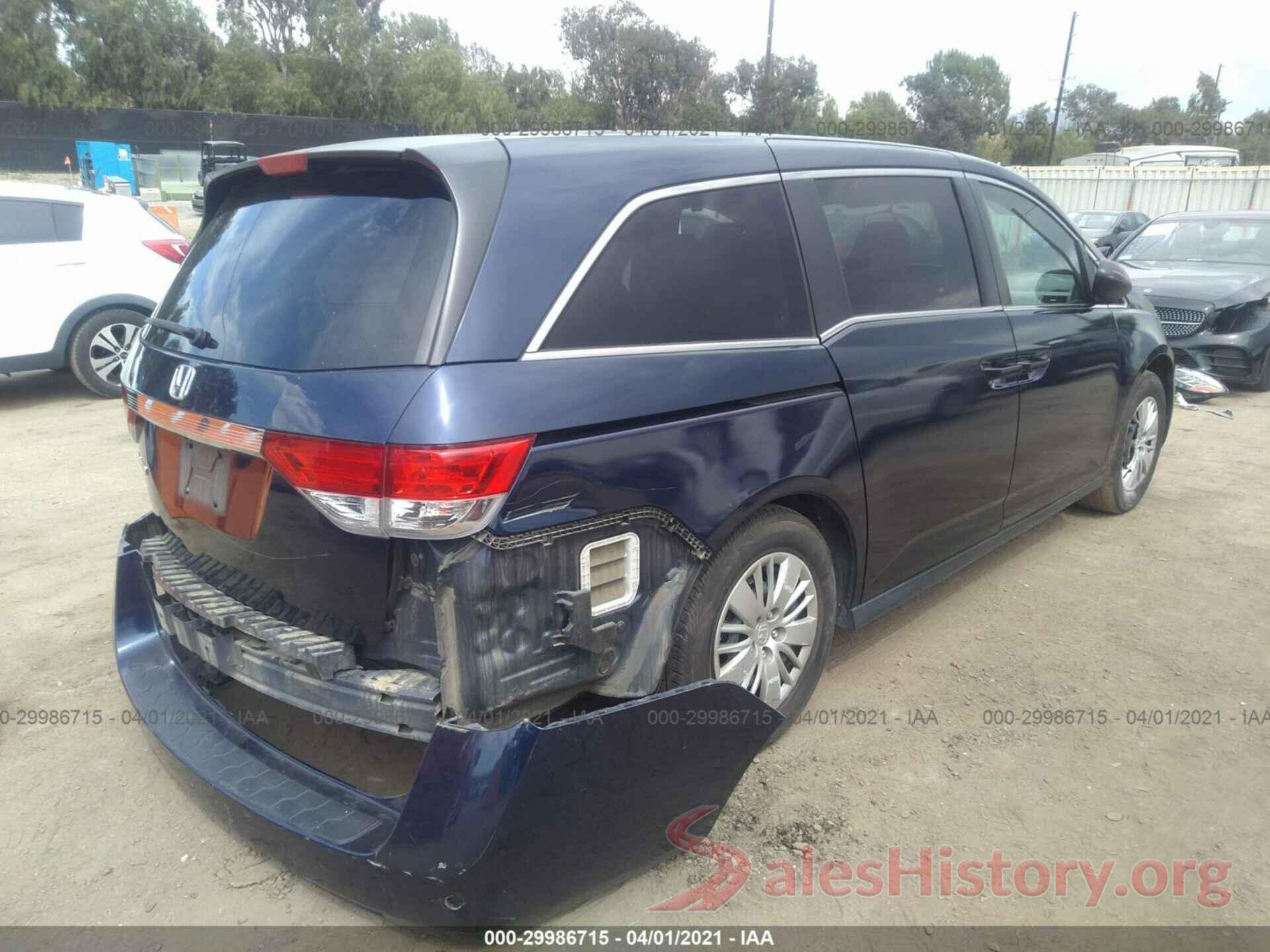 5FNRL5H29HB017491 2017 HONDA ODYSSEY