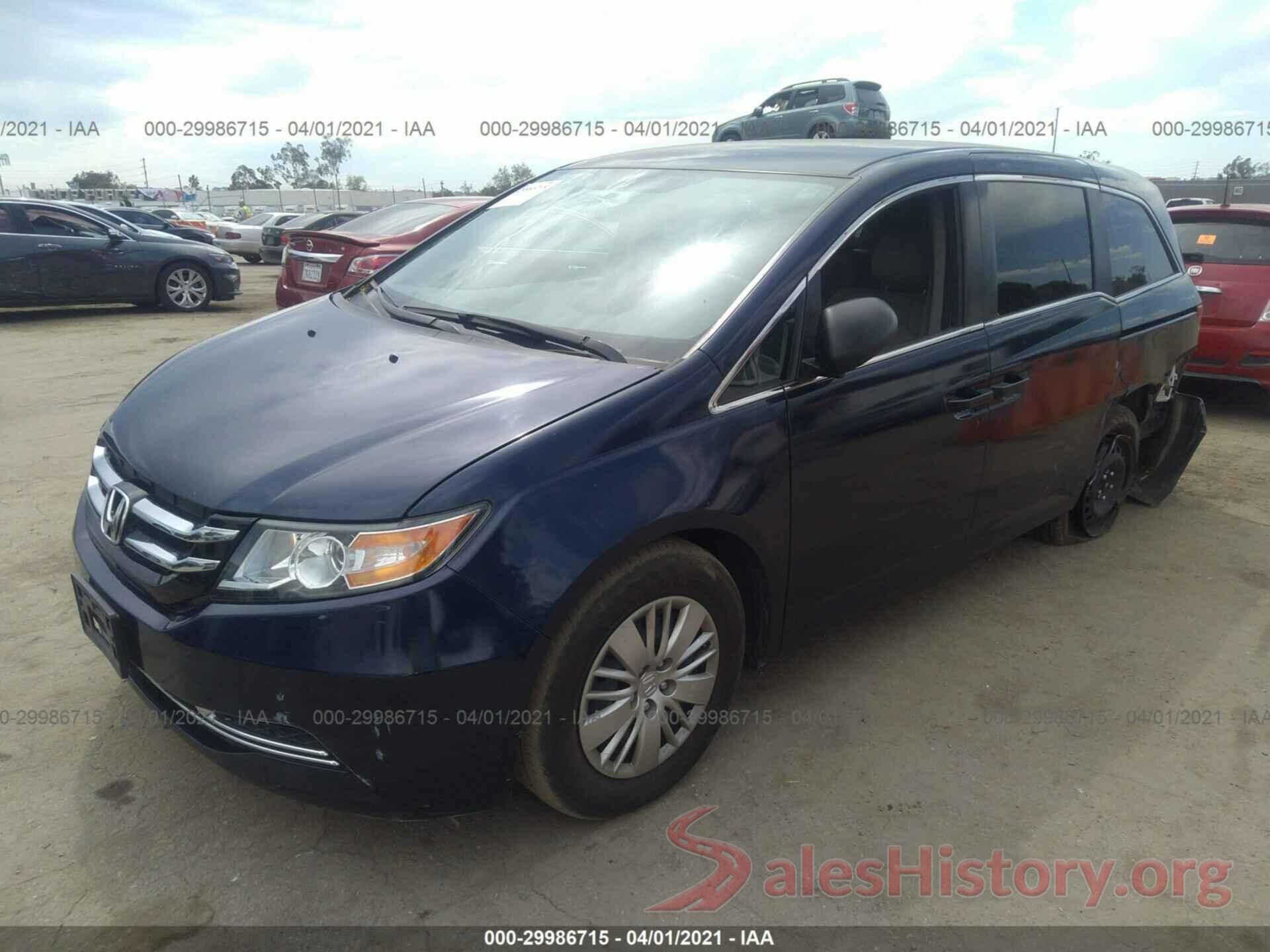 5FNRL5H29HB017491 2017 HONDA ODYSSEY