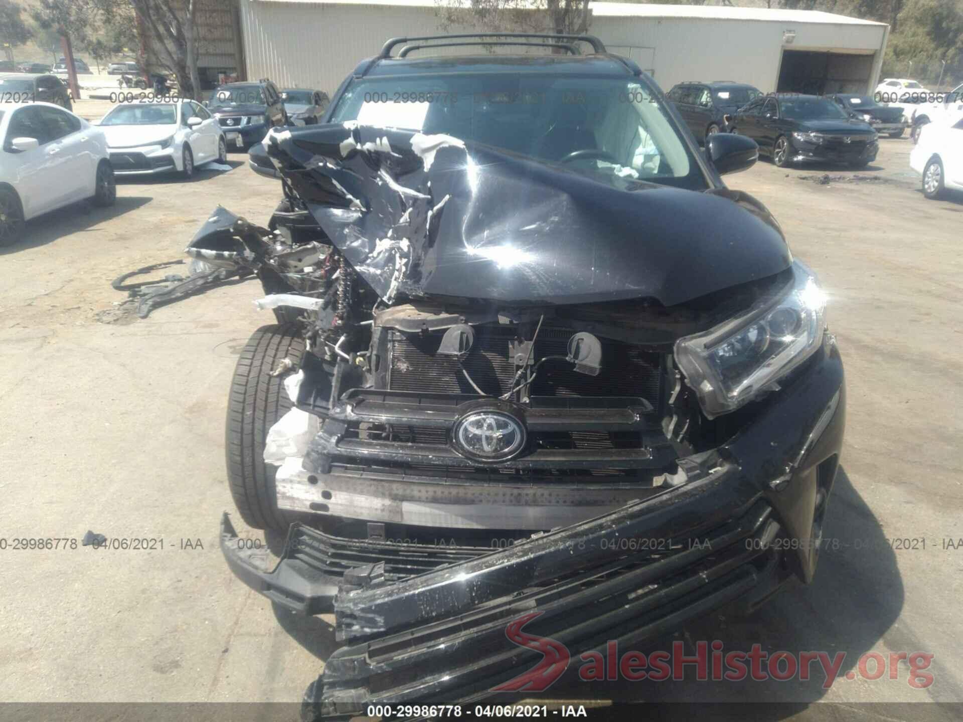 5TDKZRFH7HS219580 2017 TOYOTA HIGHLANDER