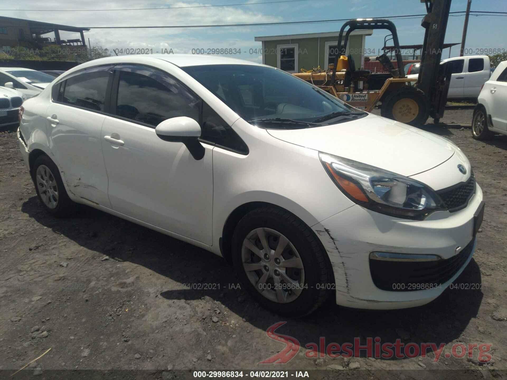 KNADM4A36G6654673 2016 KIA RIO