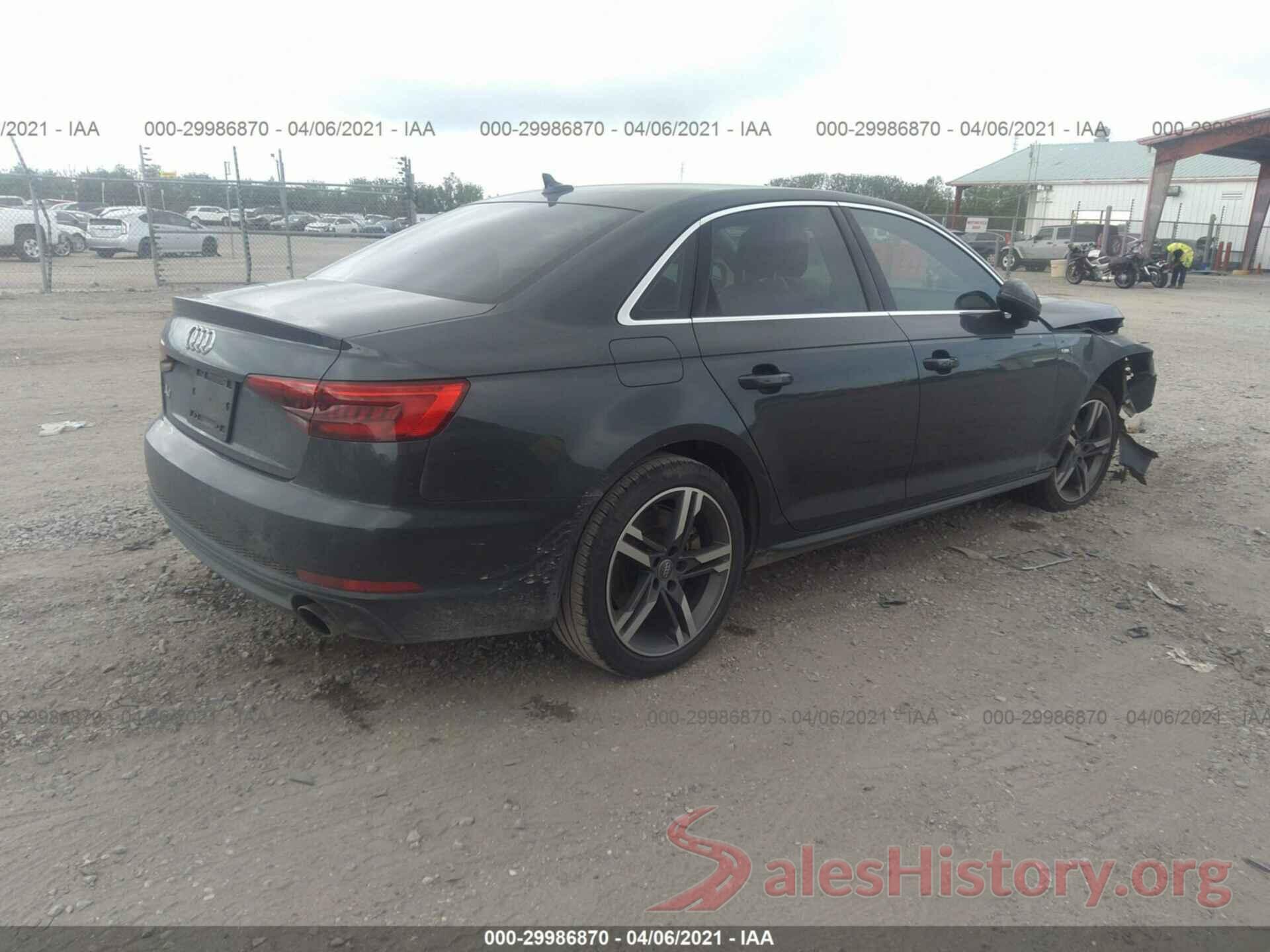 WAULNAF48HN044838 2017 AUDI A4