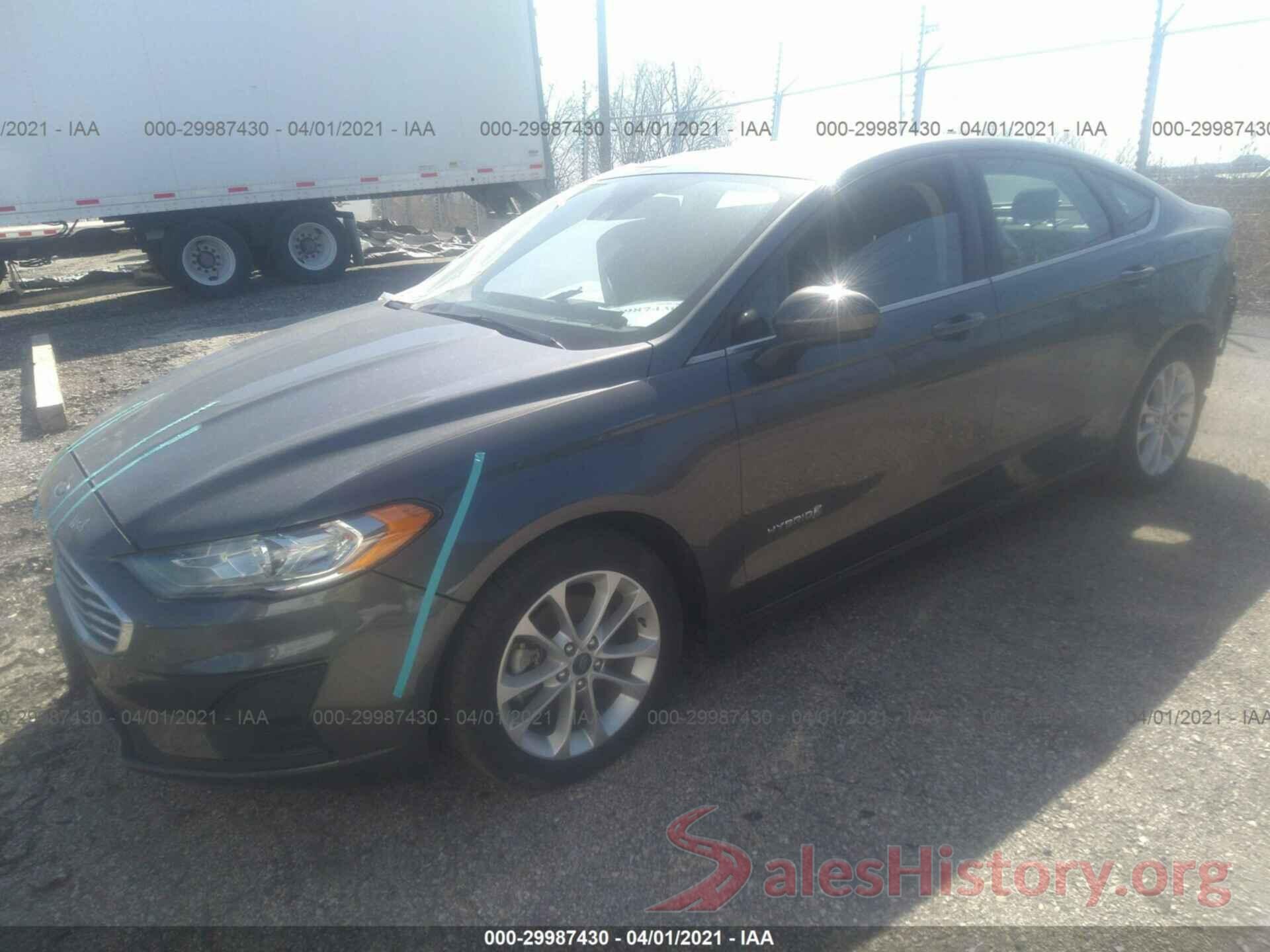 3FA6P0LU3KR264245 2019 FORD FUSION HYBRID