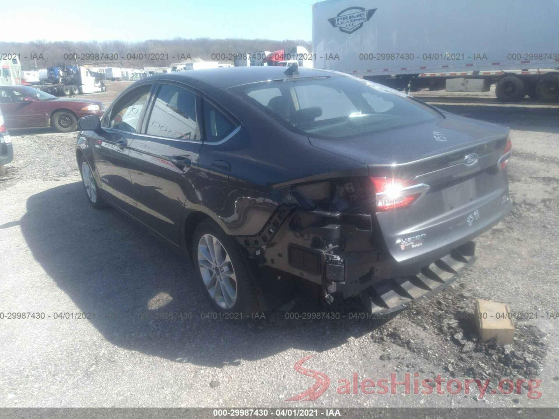 3FA6P0LU3KR264245 2019 FORD FUSION HYBRID