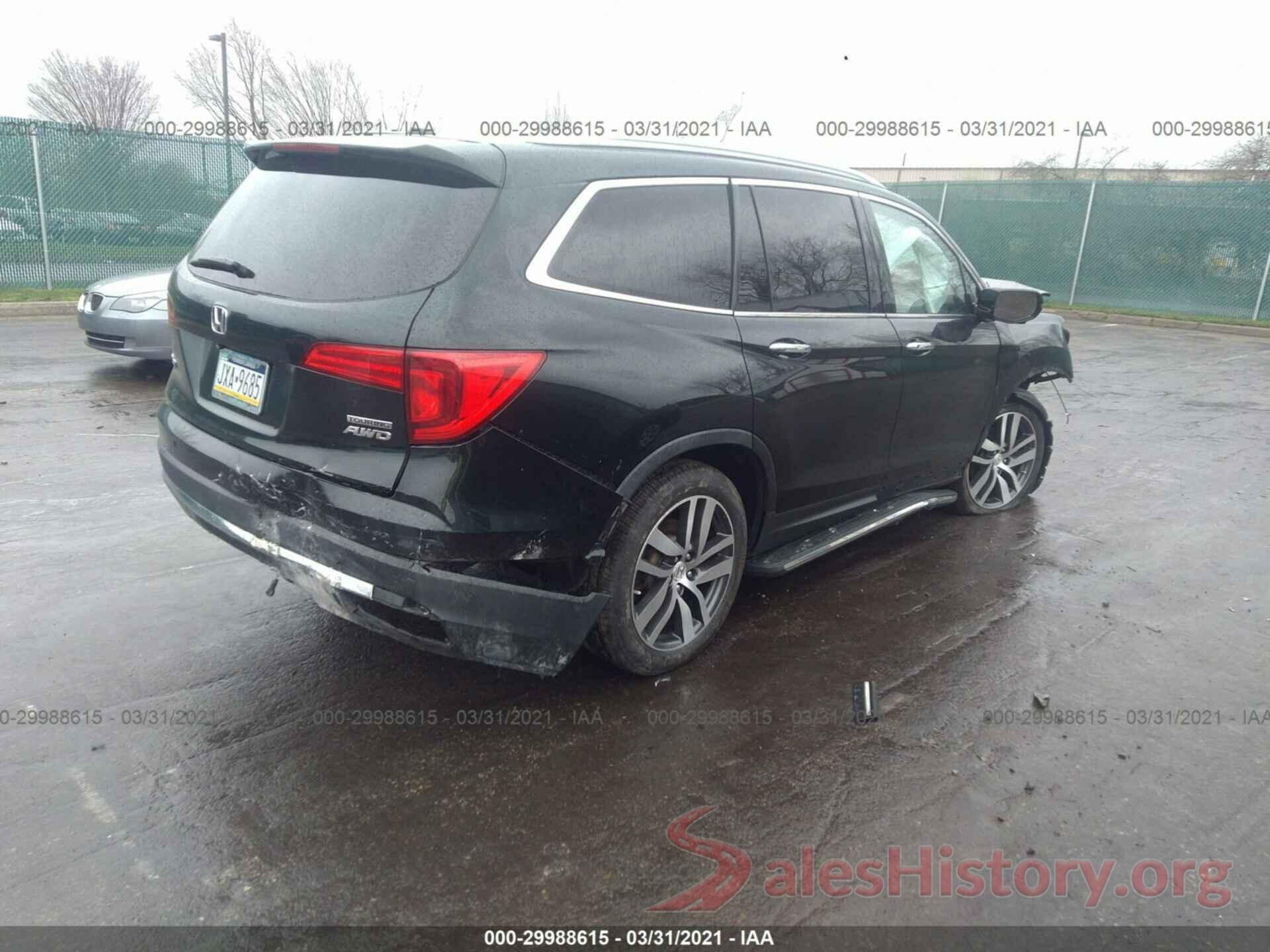 5FNYF6H92GB009947 2016 HONDA PILOT