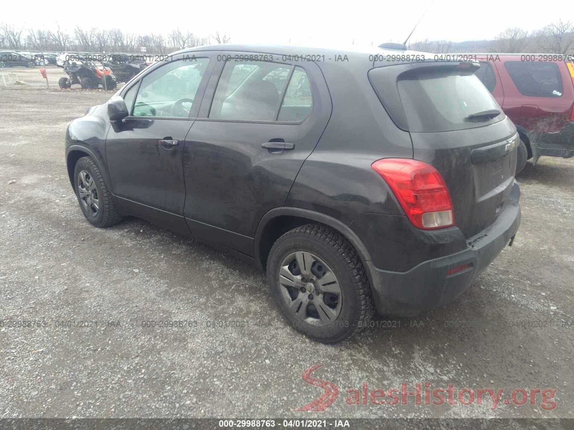 KL7CJKSB6GB742998 2016 CHEVROLET TRAX