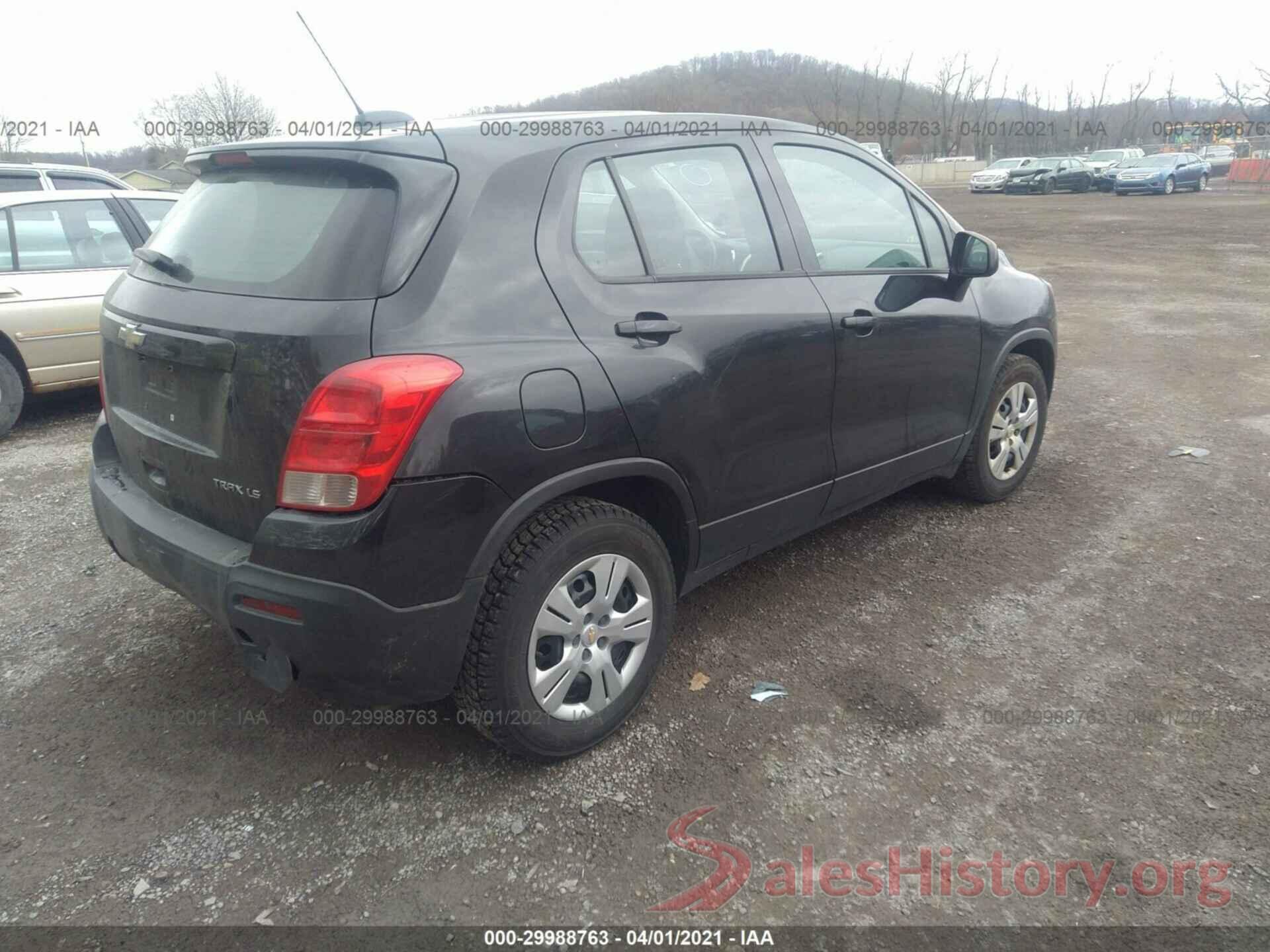 KL7CJKSB6GB742998 2016 CHEVROLET TRAX