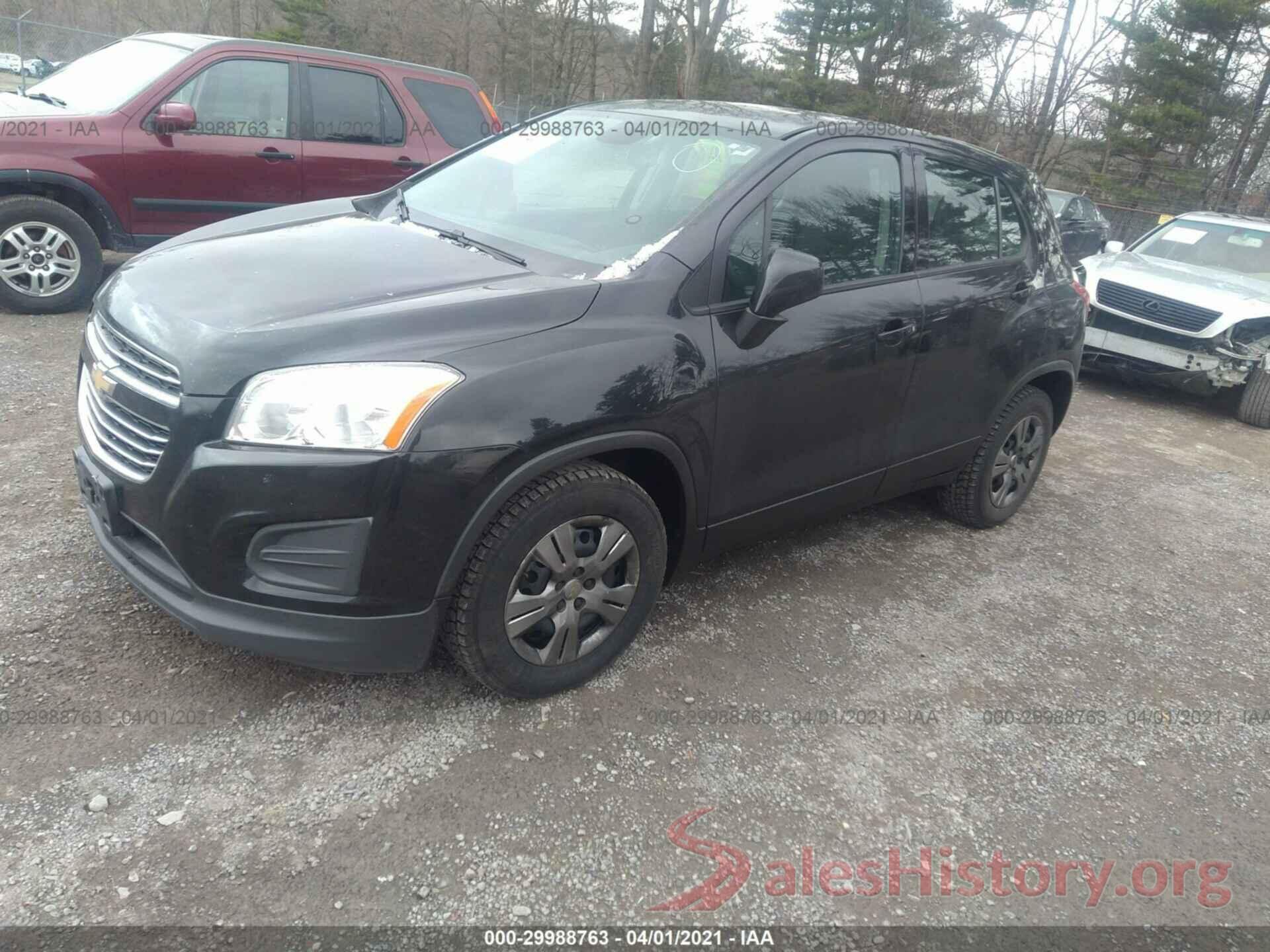 KL7CJKSB6GB742998 2016 CHEVROLET TRAX