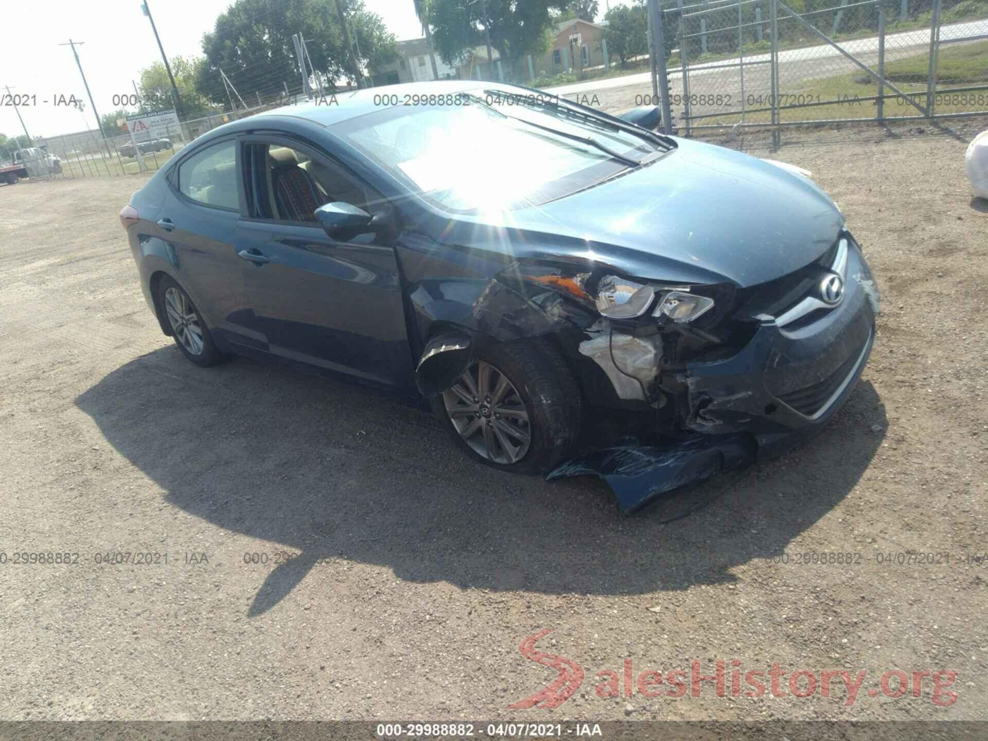 KMHDH4AE0GU520547 2016 HYUNDAI ELANTRA