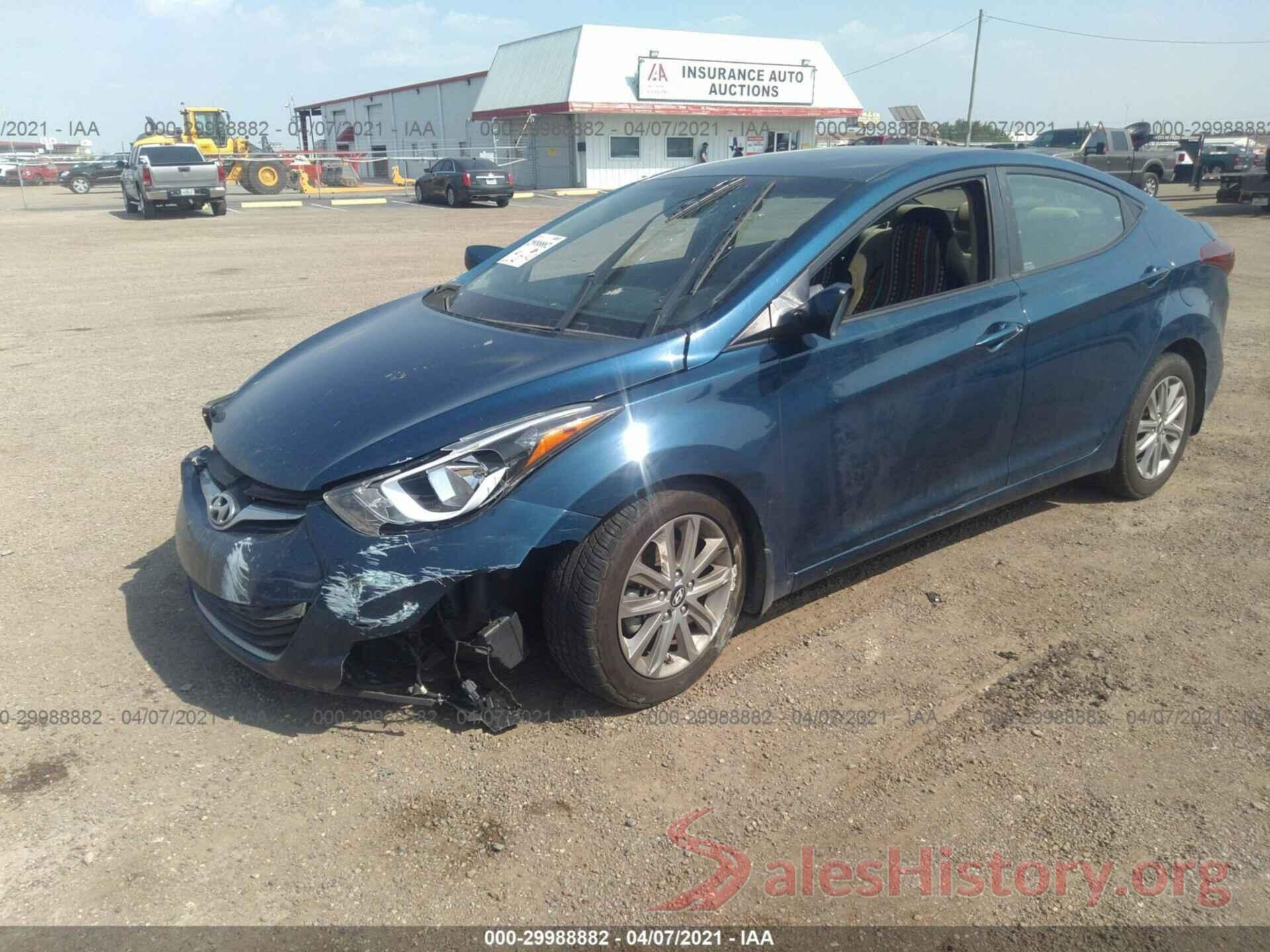 KMHDH4AE0GU520547 2016 HYUNDAI ELANTRA