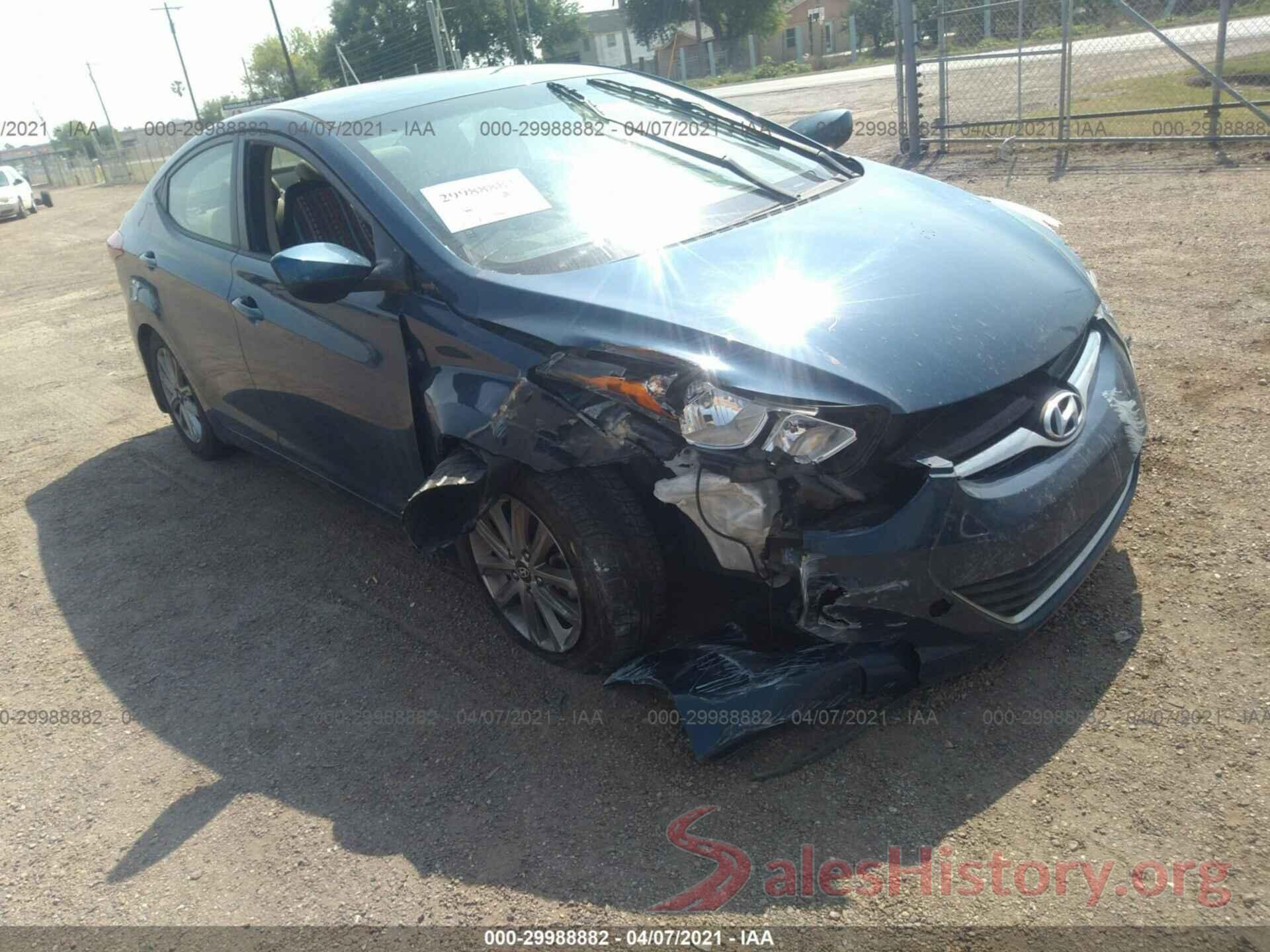 KMHDH4AE0GU520547 2016 HYUNDAI ELANTRA