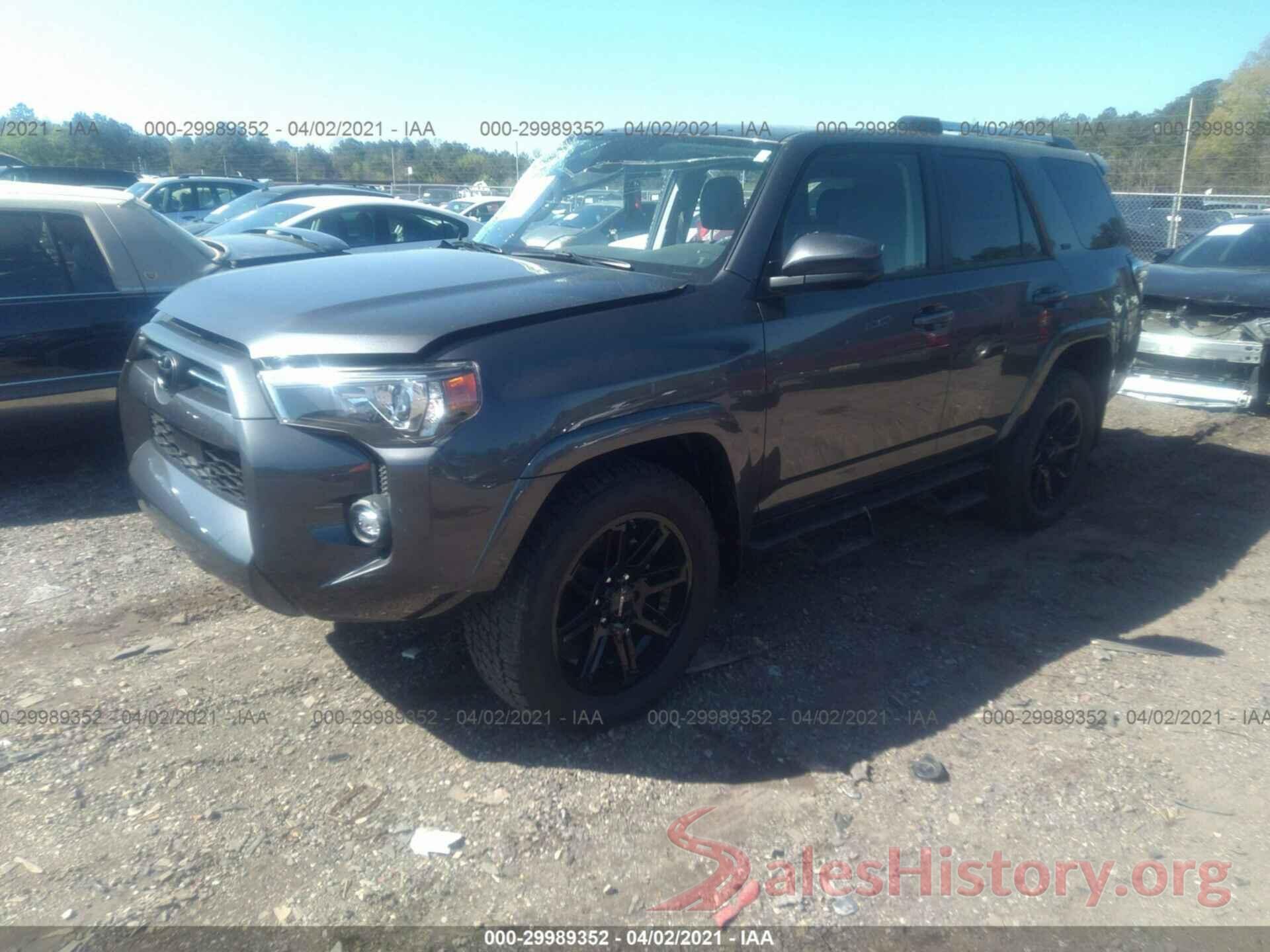 JTEMU5JR8M5839334 2021 TOYOTA 4RUNNER