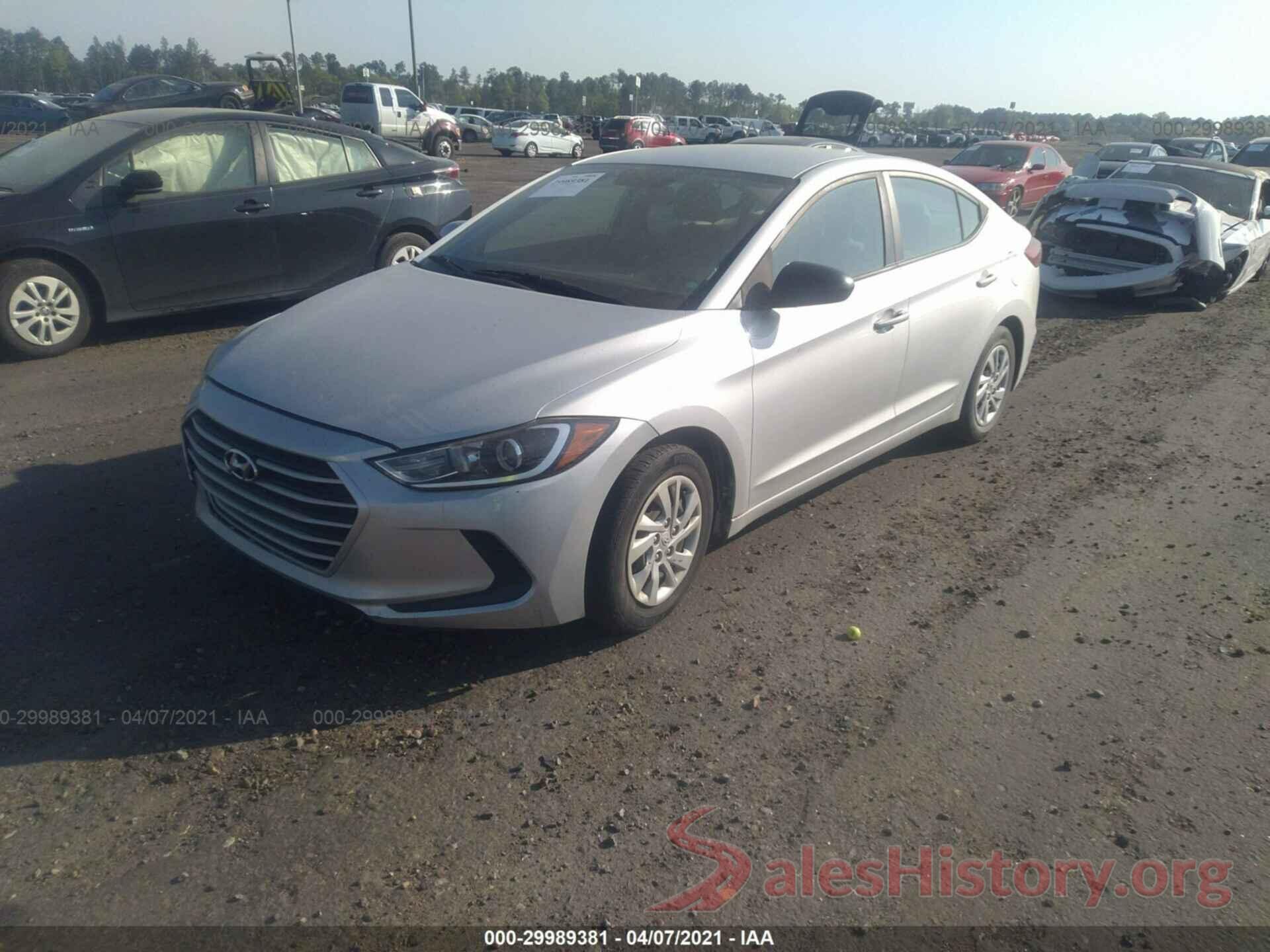 KMHD74LF2HU076615 2017 HYUNDAI ELANTRA