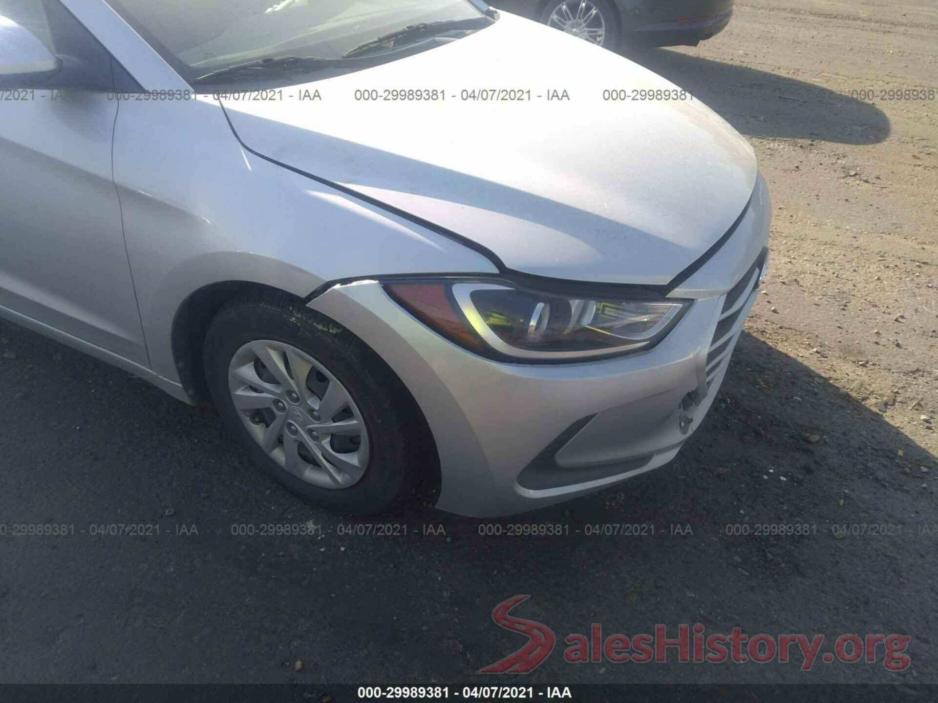 KMHD74LF2HU076615 2017 HYUNDAI ELANTRA