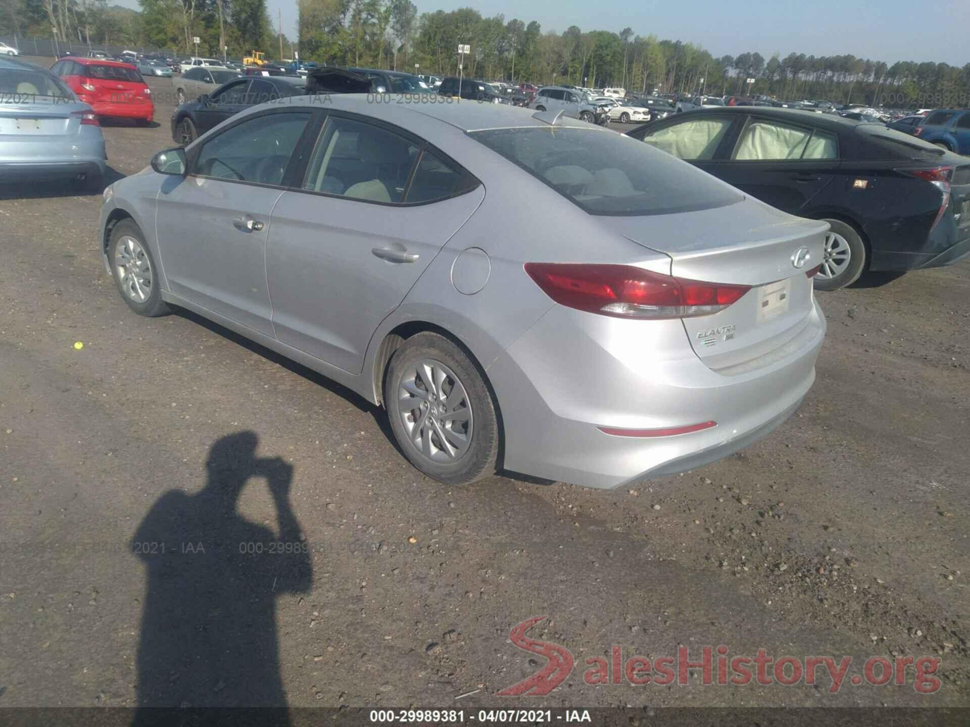 KMHD74LF2HU076615 2017 HYUNDAI ELANTRA