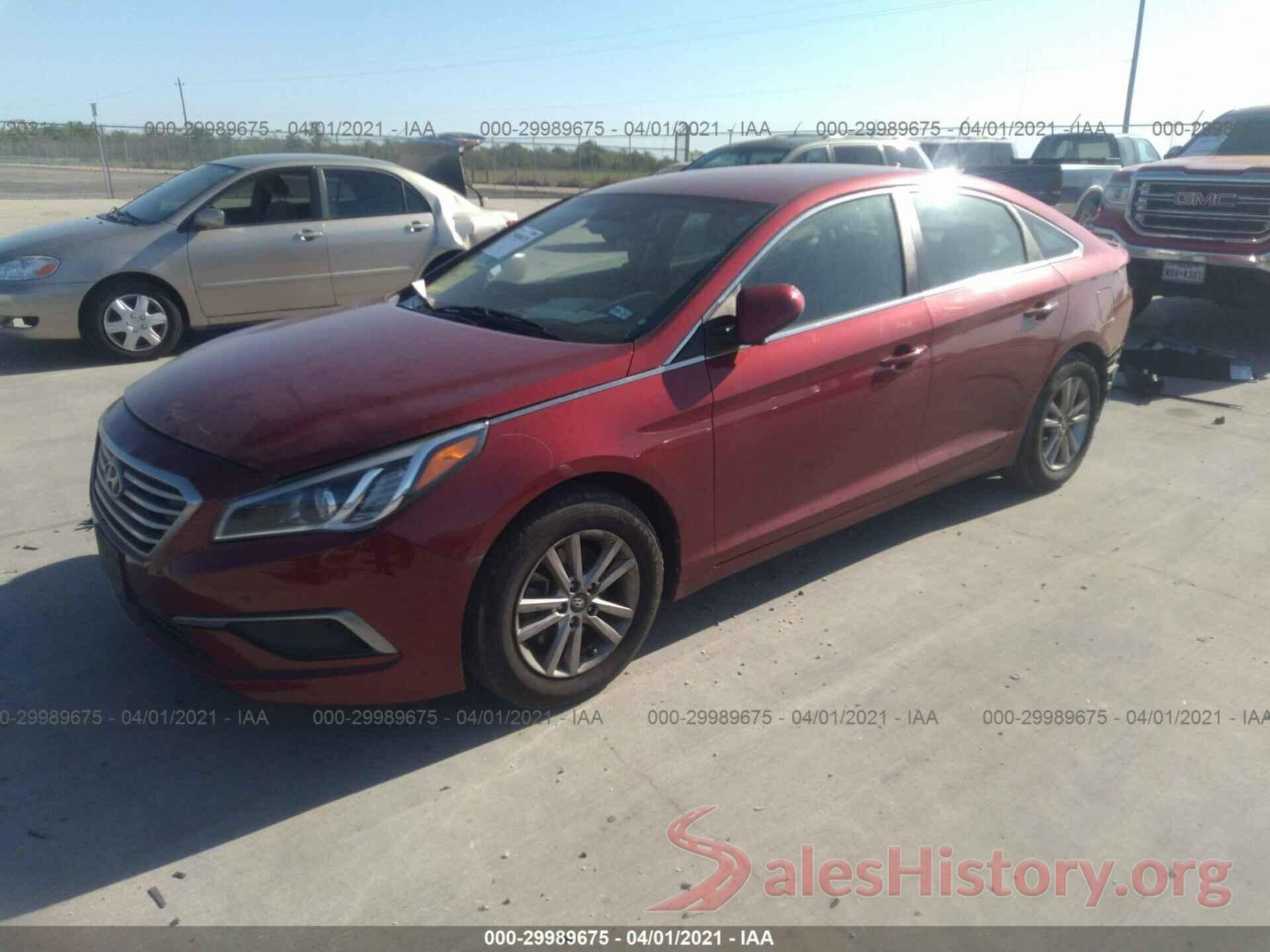 5NPE24AF0GH387978 2016 HYUNDAI SONATA