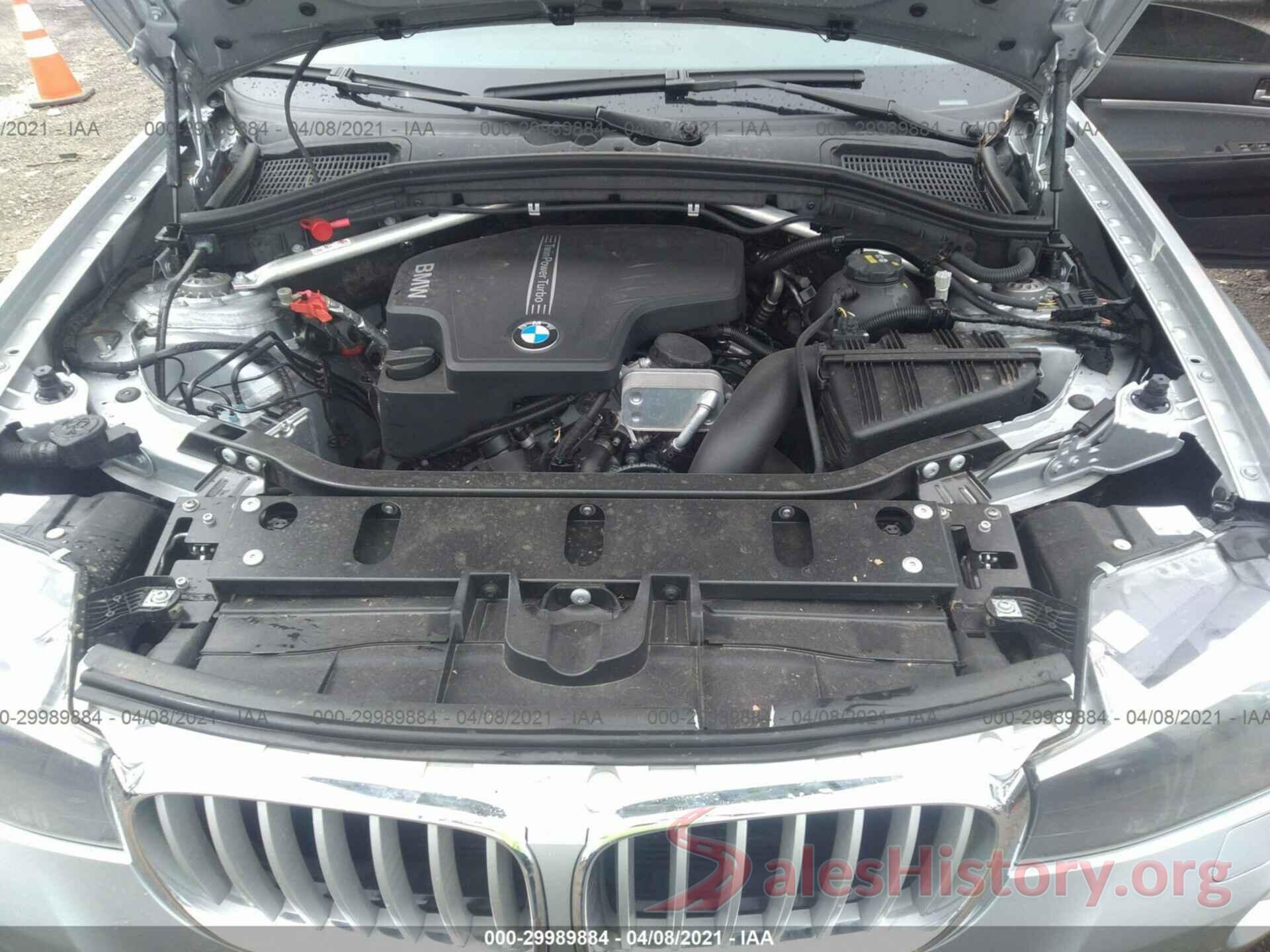 5UXWX9C34H0T20108 2017 BMW X3