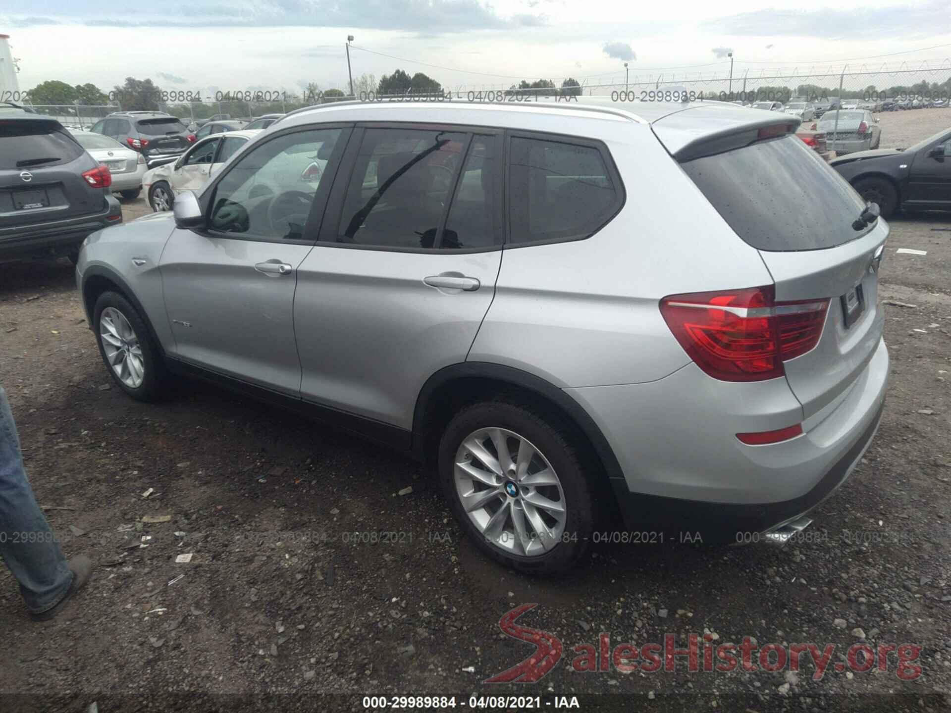 5UXWX9C34H0T20108 2017 BMW X3